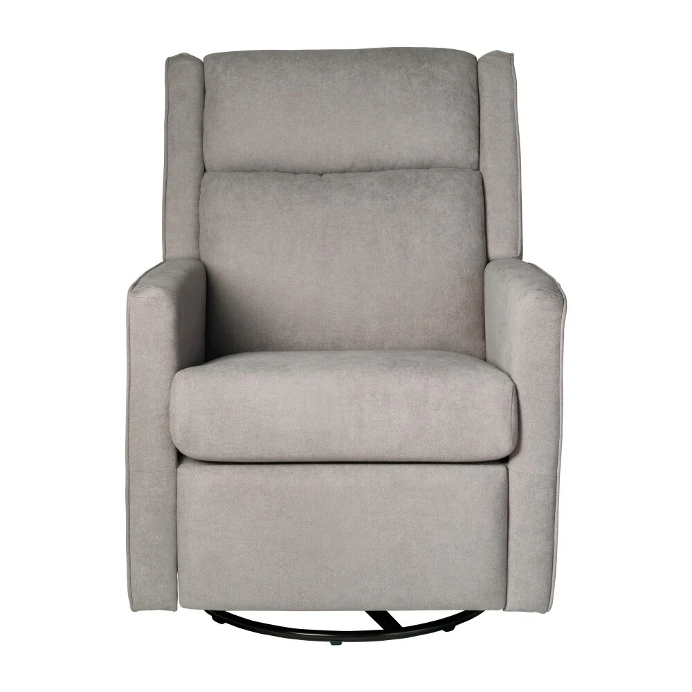 Classic Upholstered Manual Recline Rocking Swivel Glider Chair