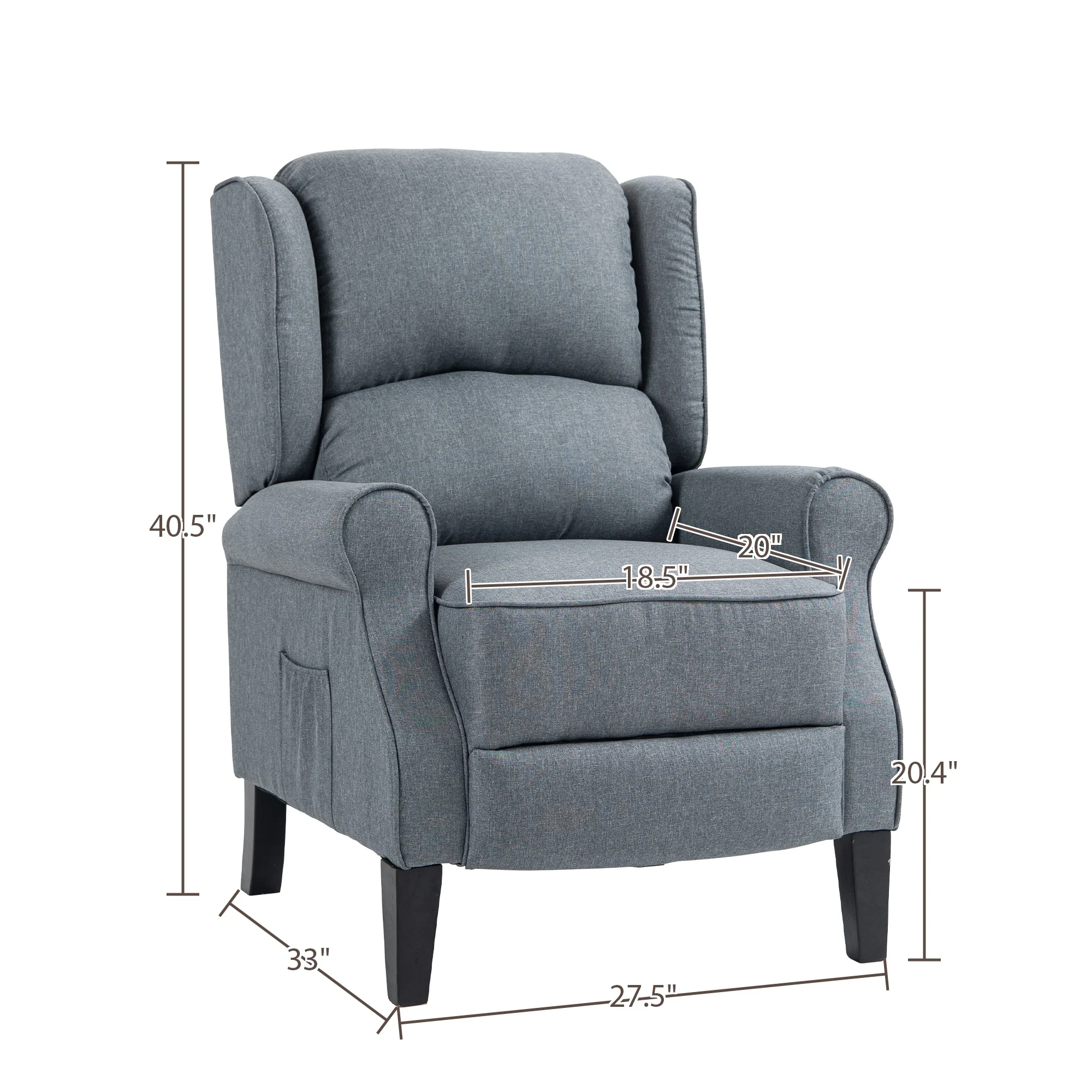Modern Comfortable Upholstered Recliner