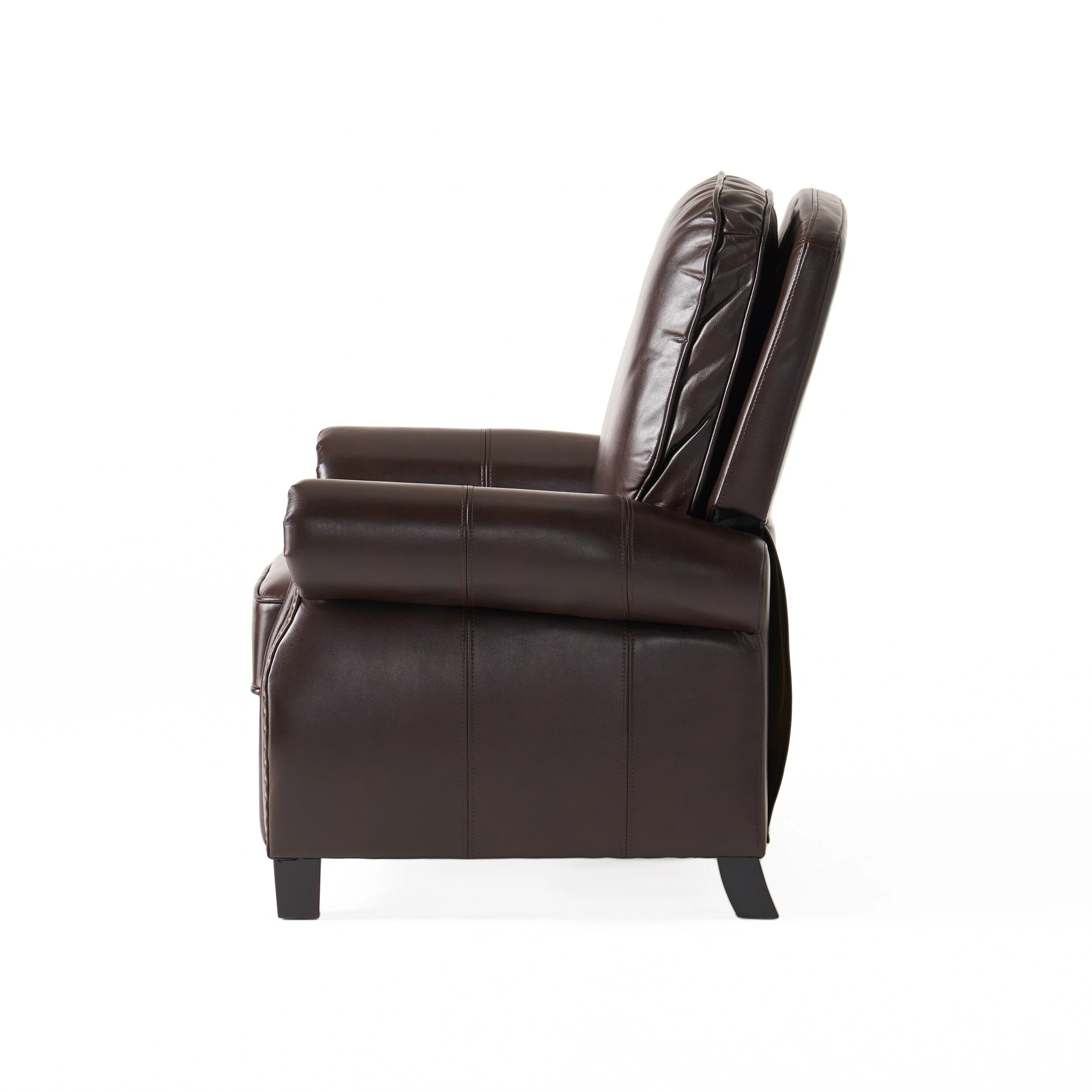 Neville 2-Tone PU Push Back Recliner by Christopher Knight Home
