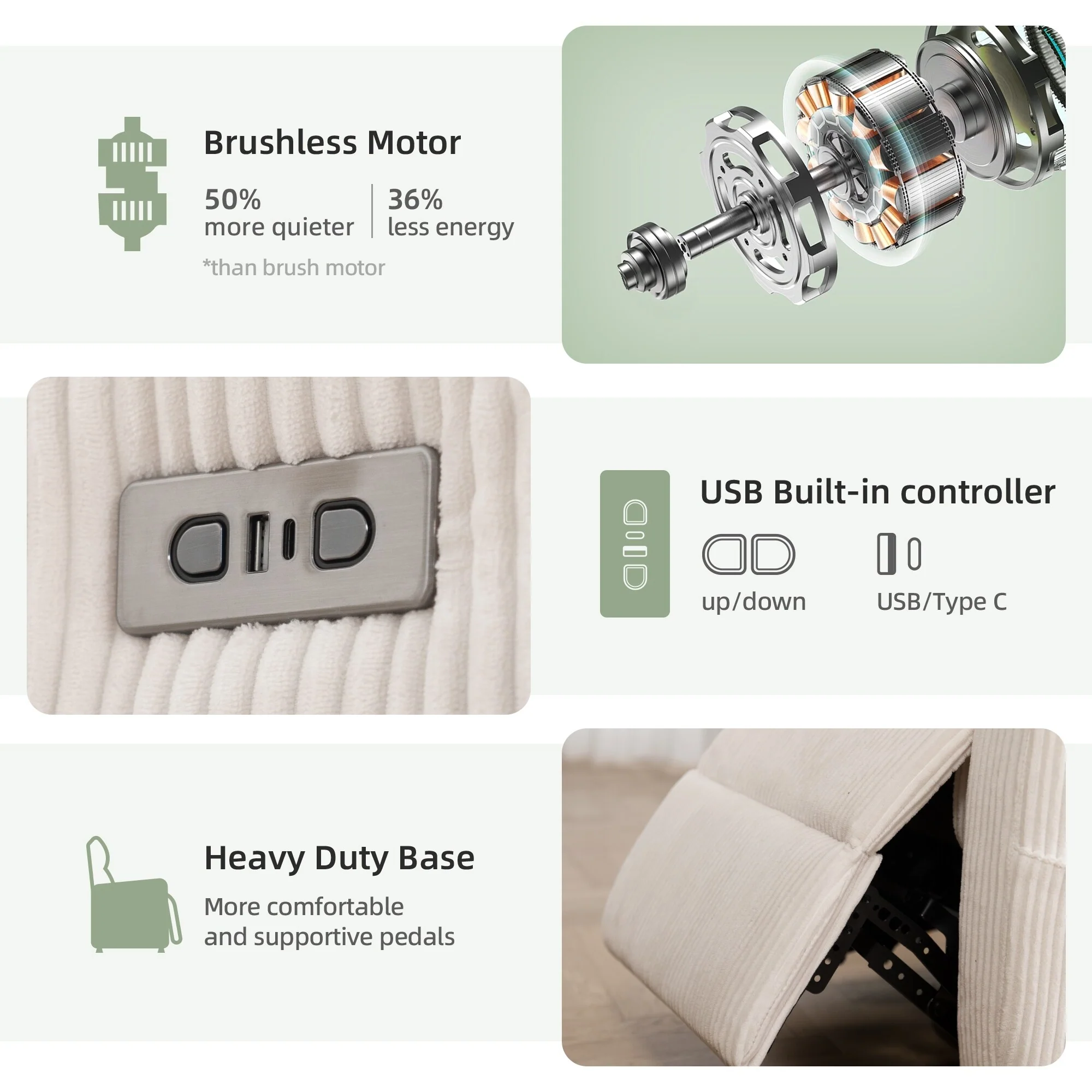 Zero?Gravity Power Recliner Chair with USB & Ergonomic Design