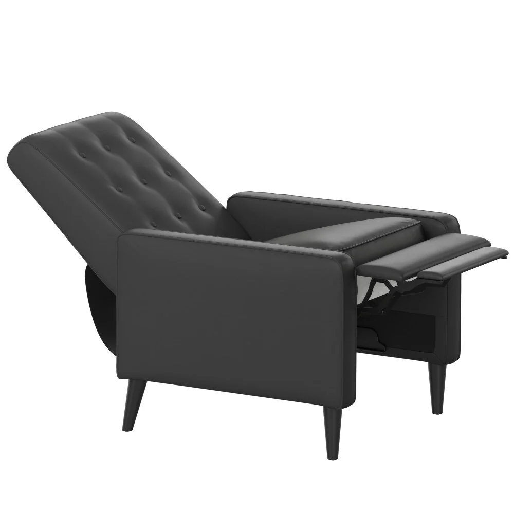 Pushback Recliner with Button Tufted Back