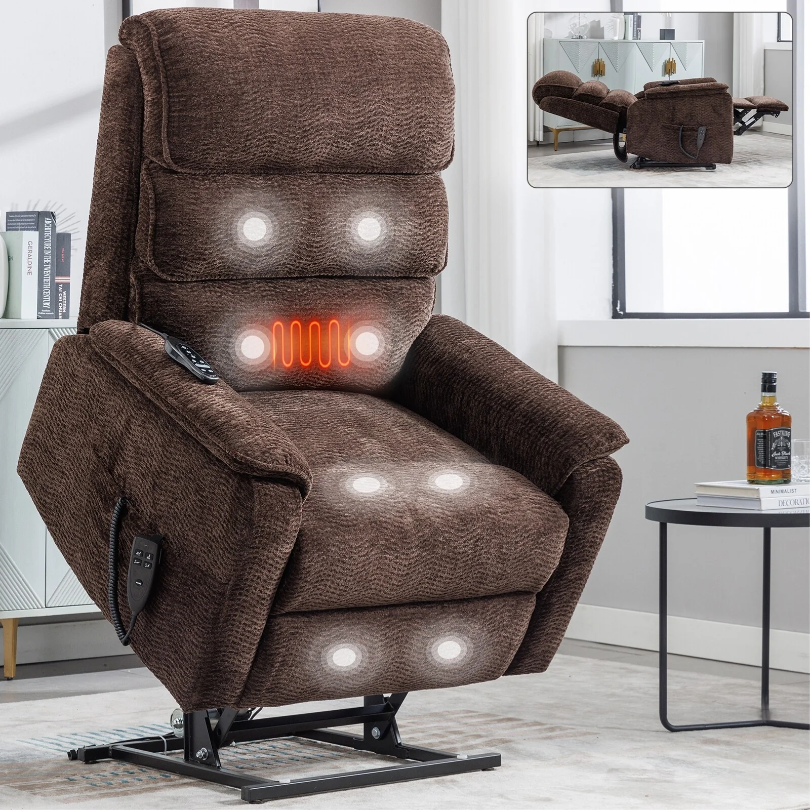Power Lift Recliner Chair with Power-Remote