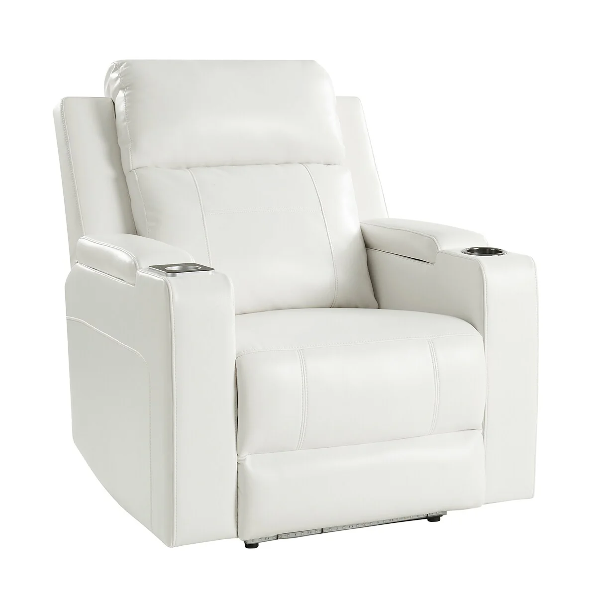 Marion Classic 35.5 Wide Power Recliner with Cup Holder by HULALA HOME