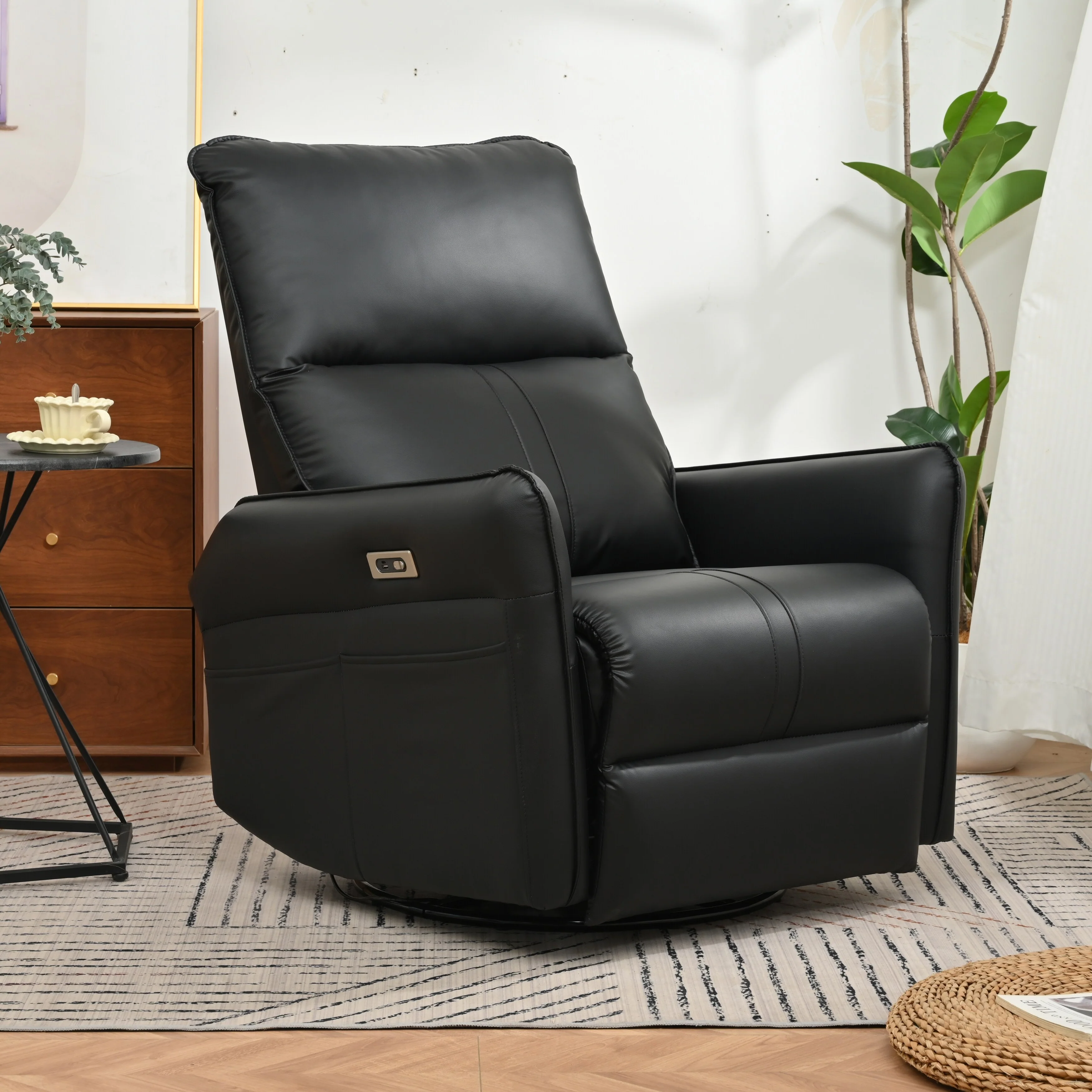 360�� Swivel Rocker Recliner Chair