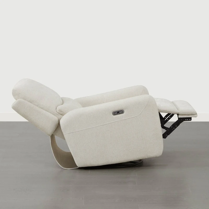 Adalyn Power Swivel Glider Recliner with Lumbar Pillow