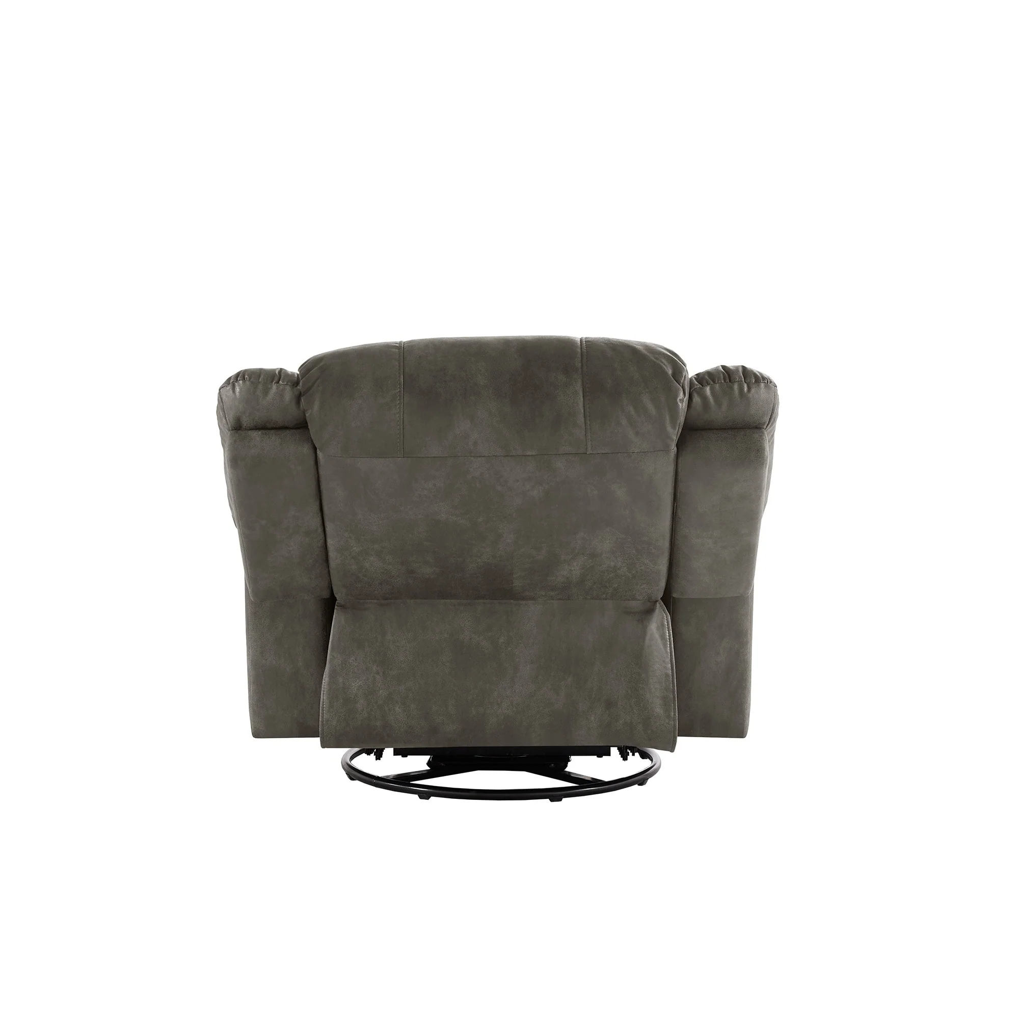 Monroe Polished Microfiber Nailhead Swivel Glider Recliner by iNSPIRE Q Classic