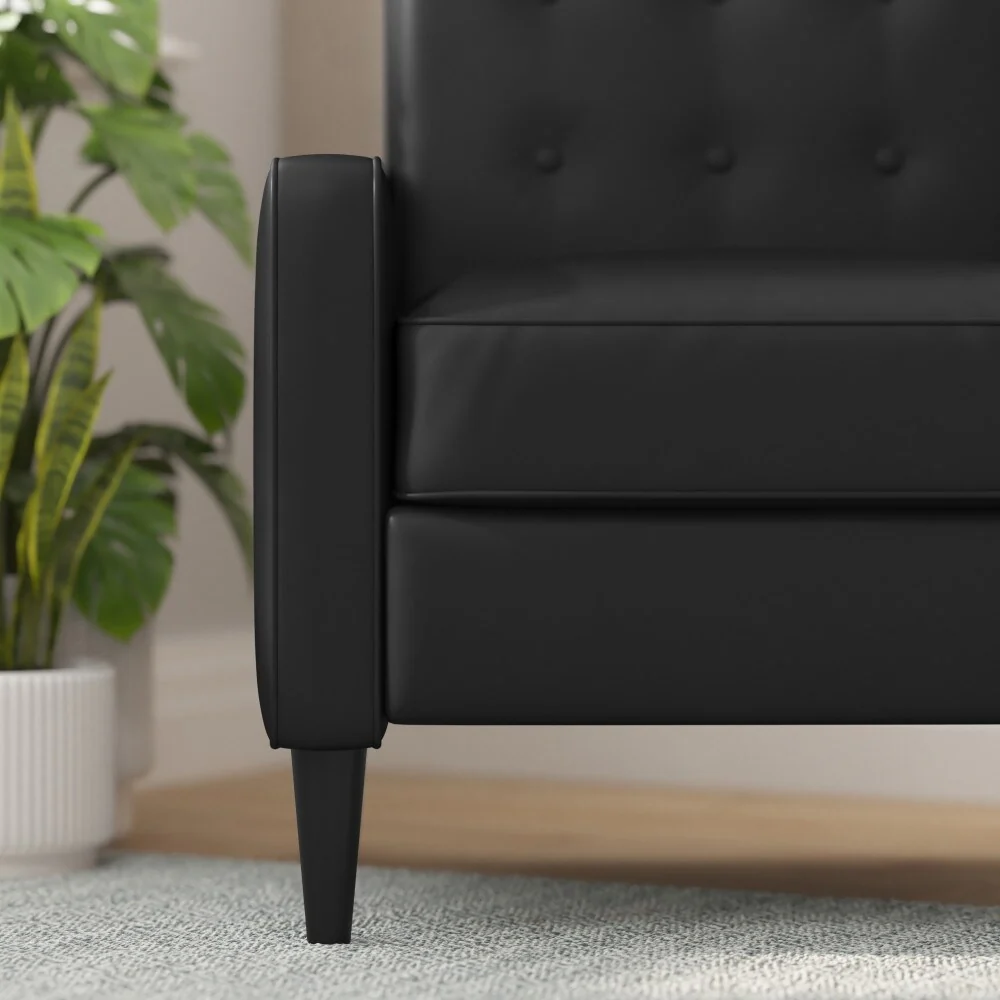 Pushback Recliner with Button Tufted Back