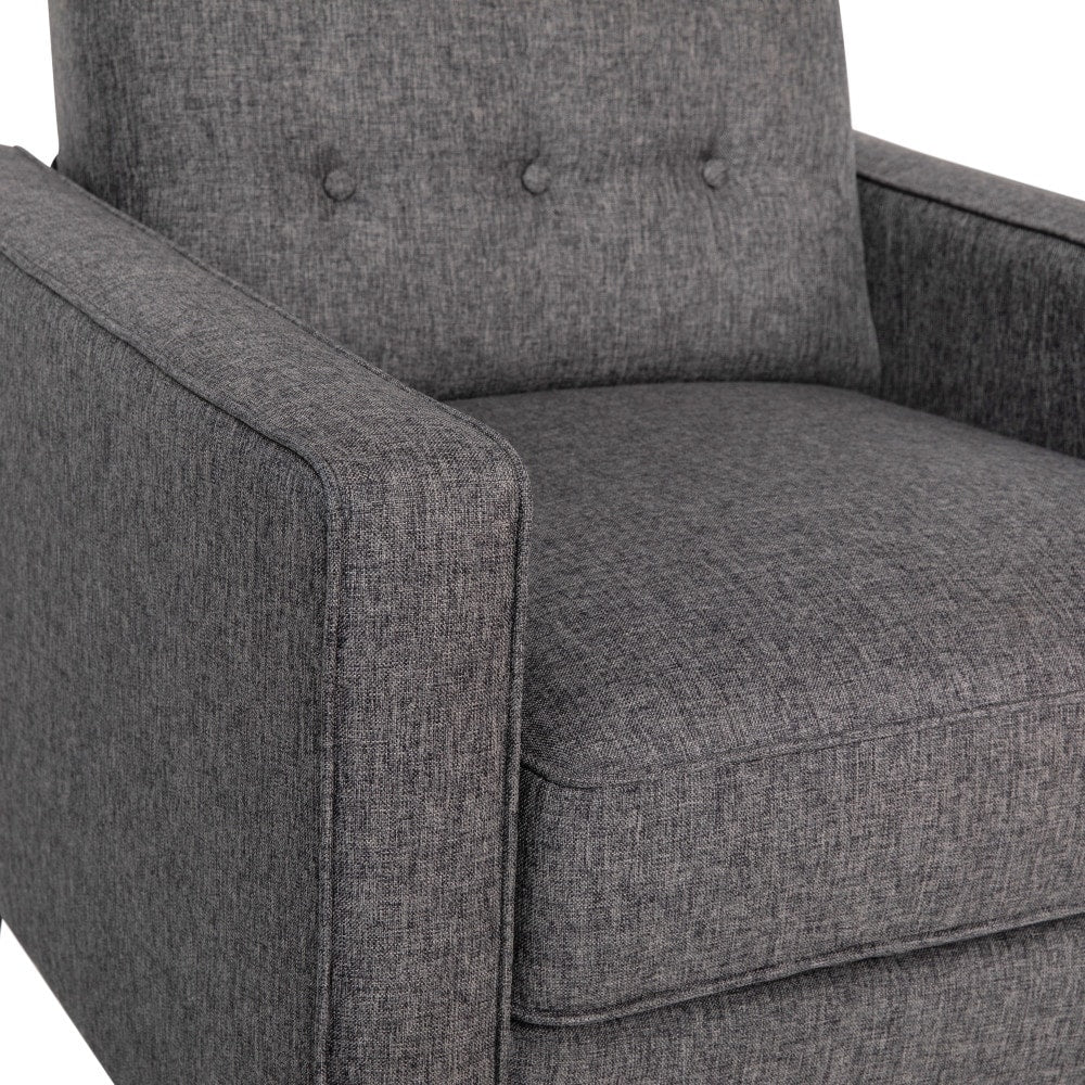 Pushback Recliner with Button Tufted Back