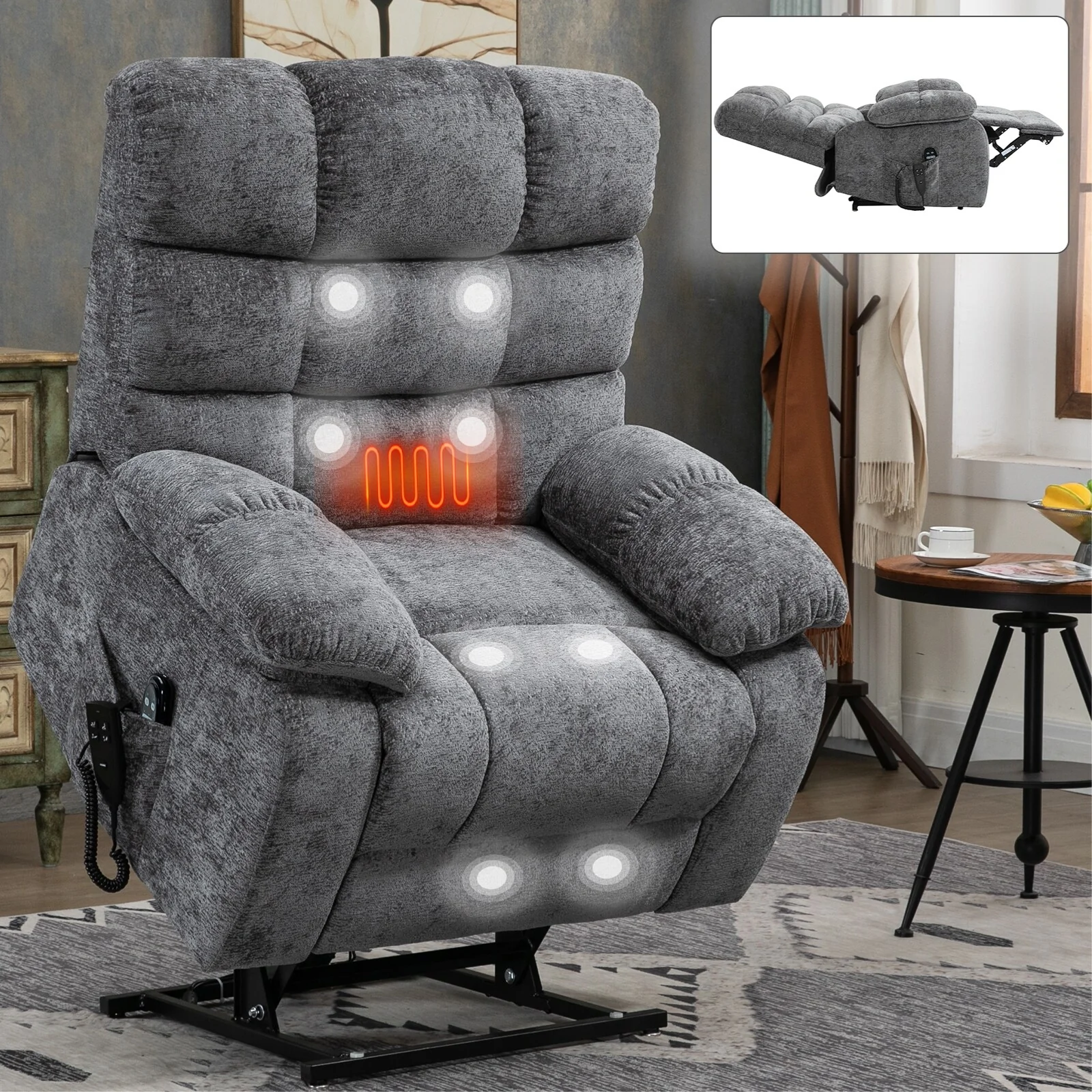 Lift Recliner Chair Heat Massage