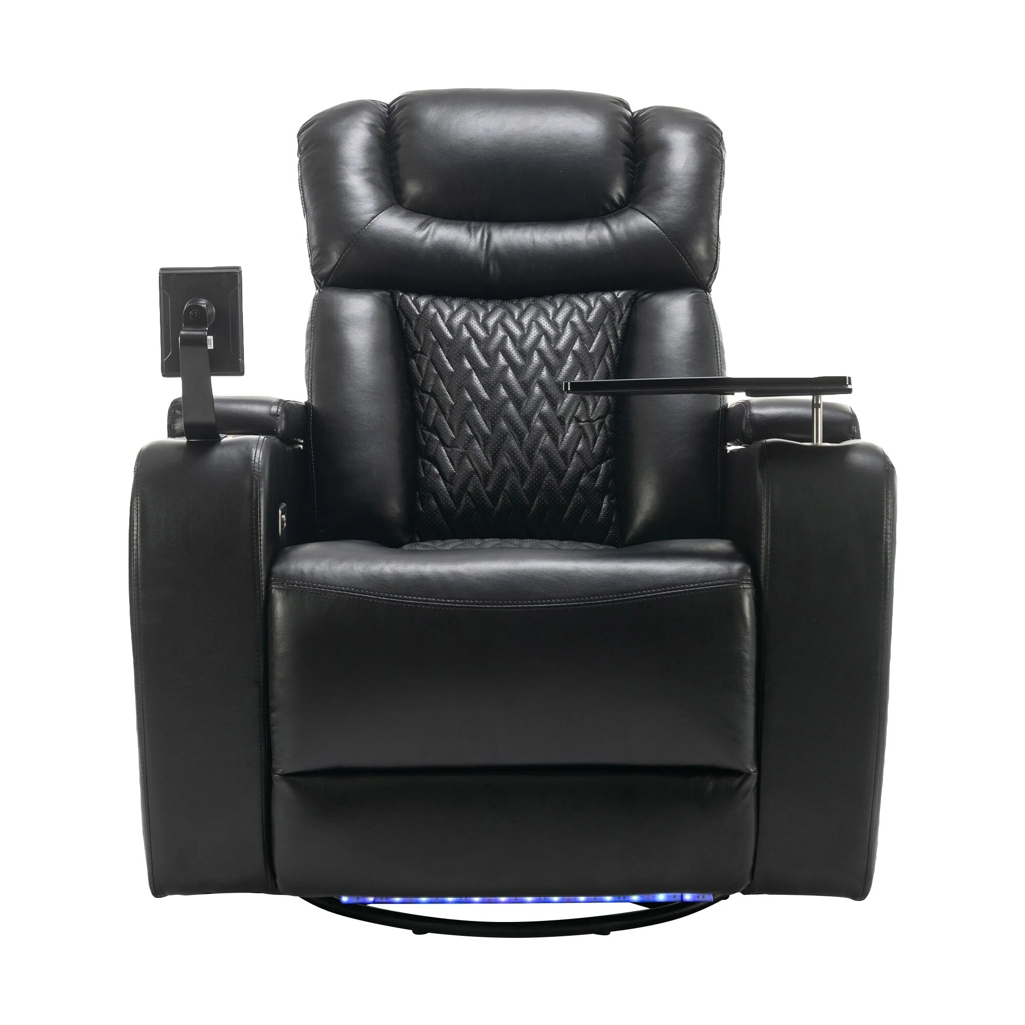 Power Recliner Chair with 270�� Swivel, Tray, USB & Cup Holders