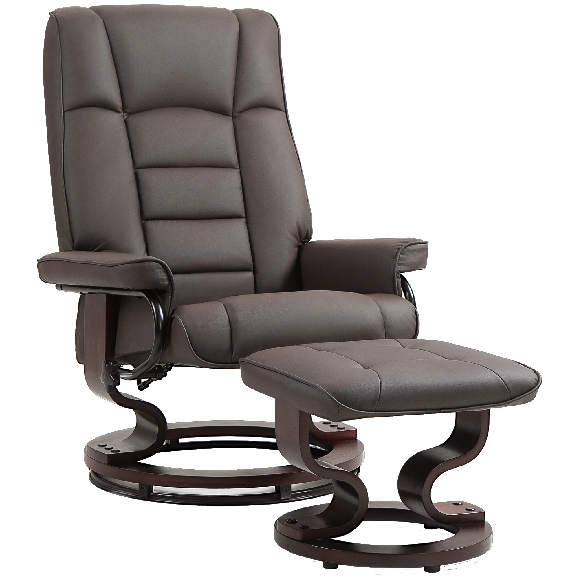 Swivel Recliner Chair and Ottoman