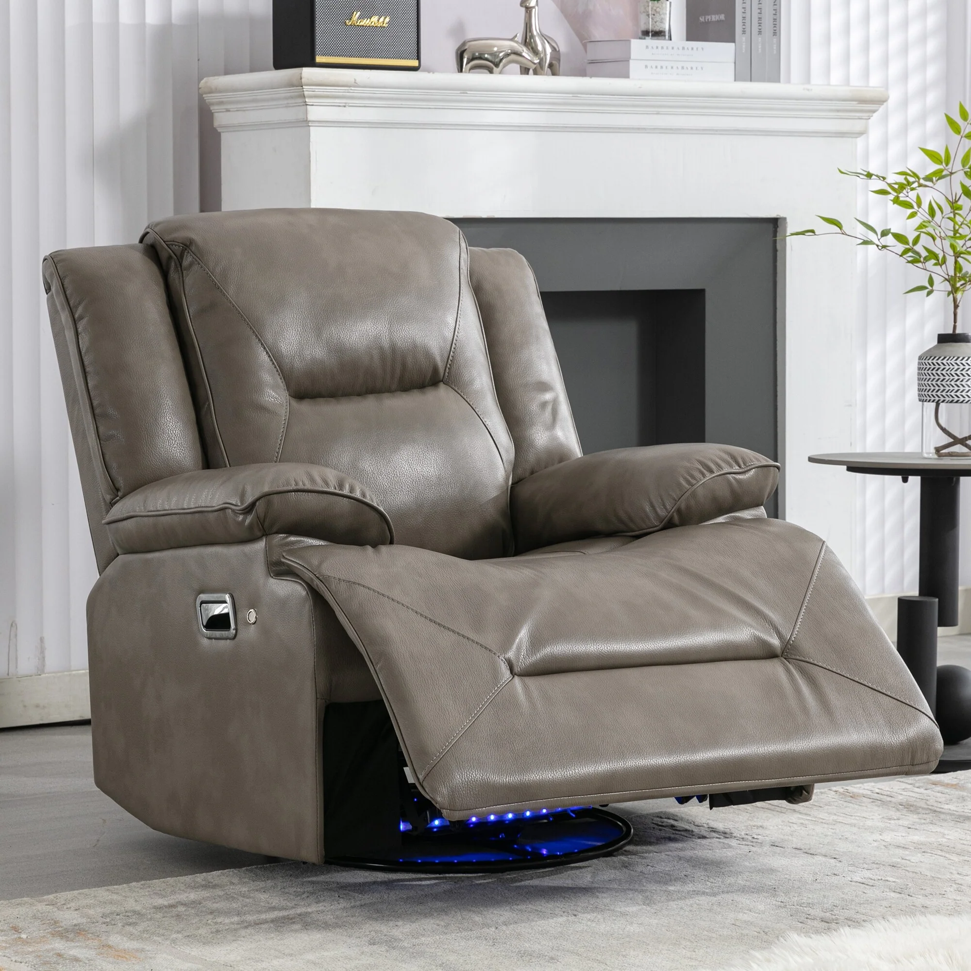360�� Swivel and Rocking Home Theater Recliner