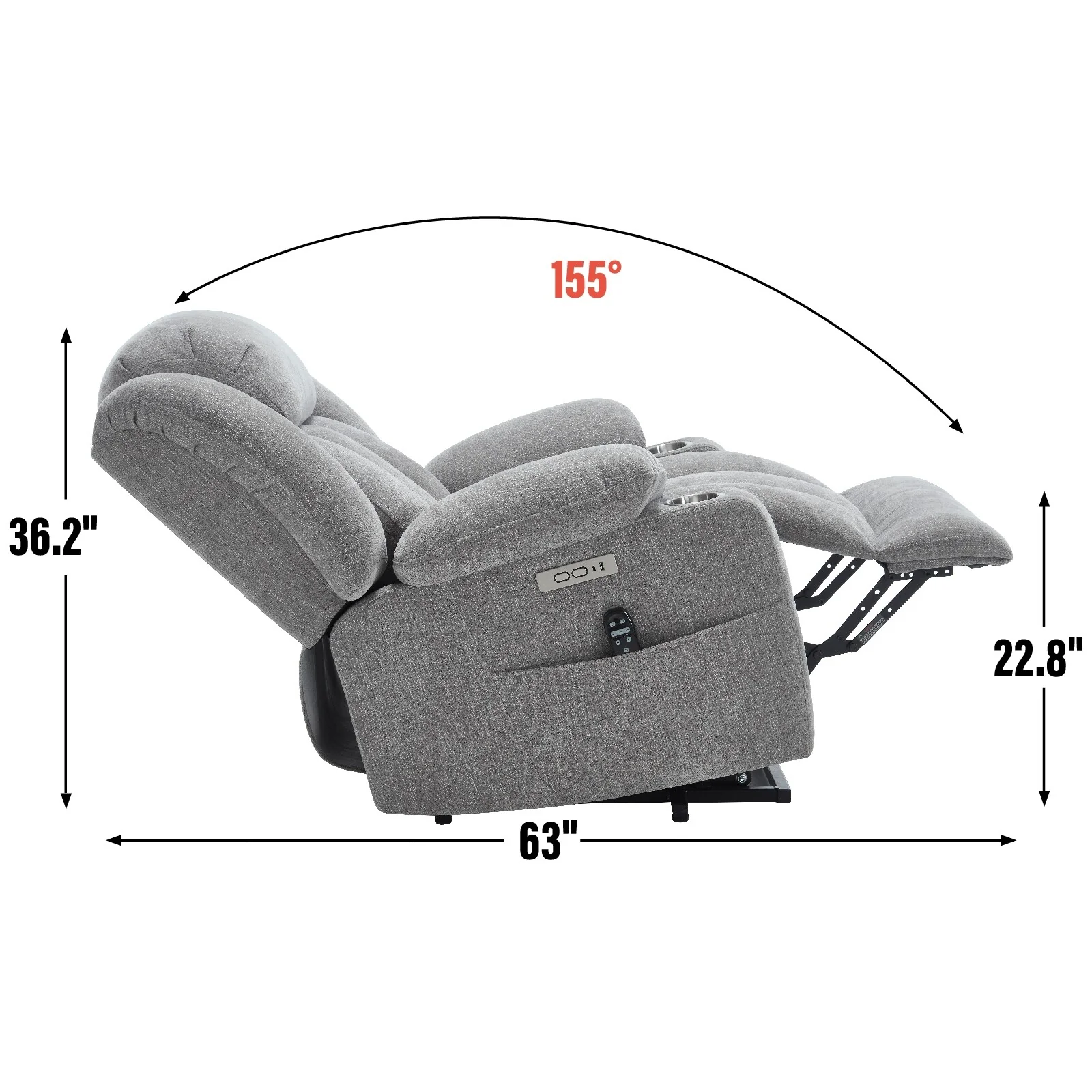 Chenille Power Lift Recliner Chair