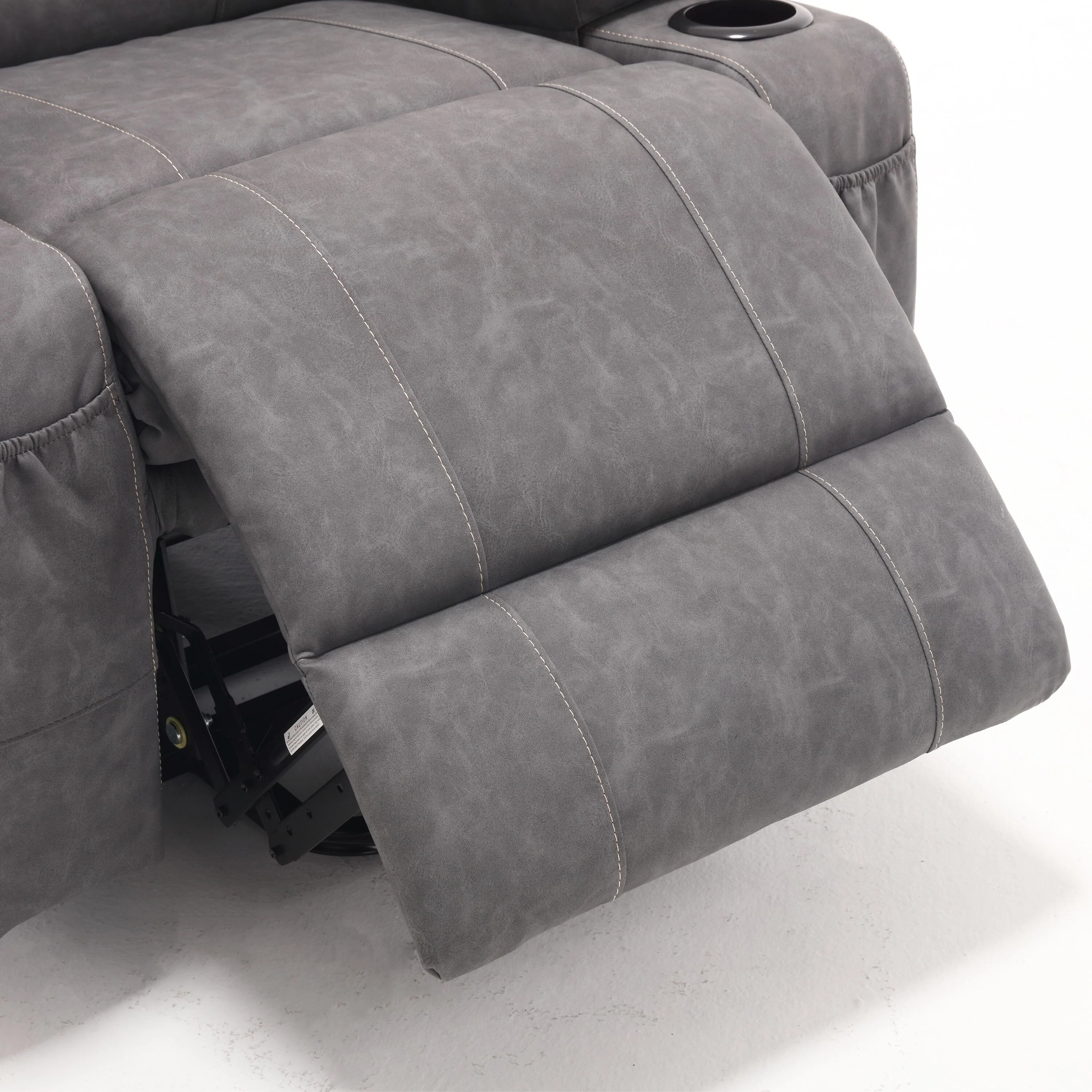 PU Leather Power Lift Recliner with Massage, Heating & Cup Holders