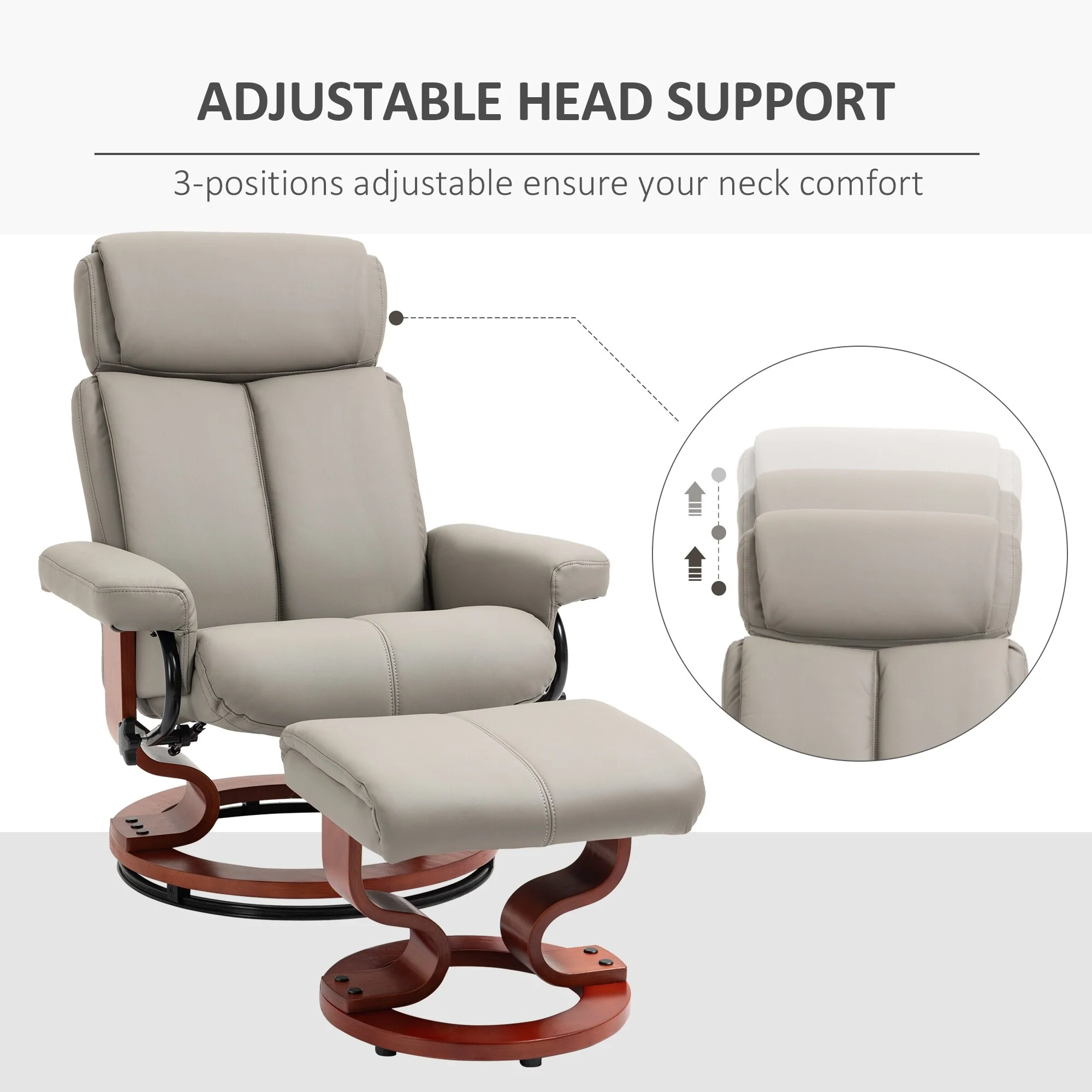 Recliner Chair with Ottoman