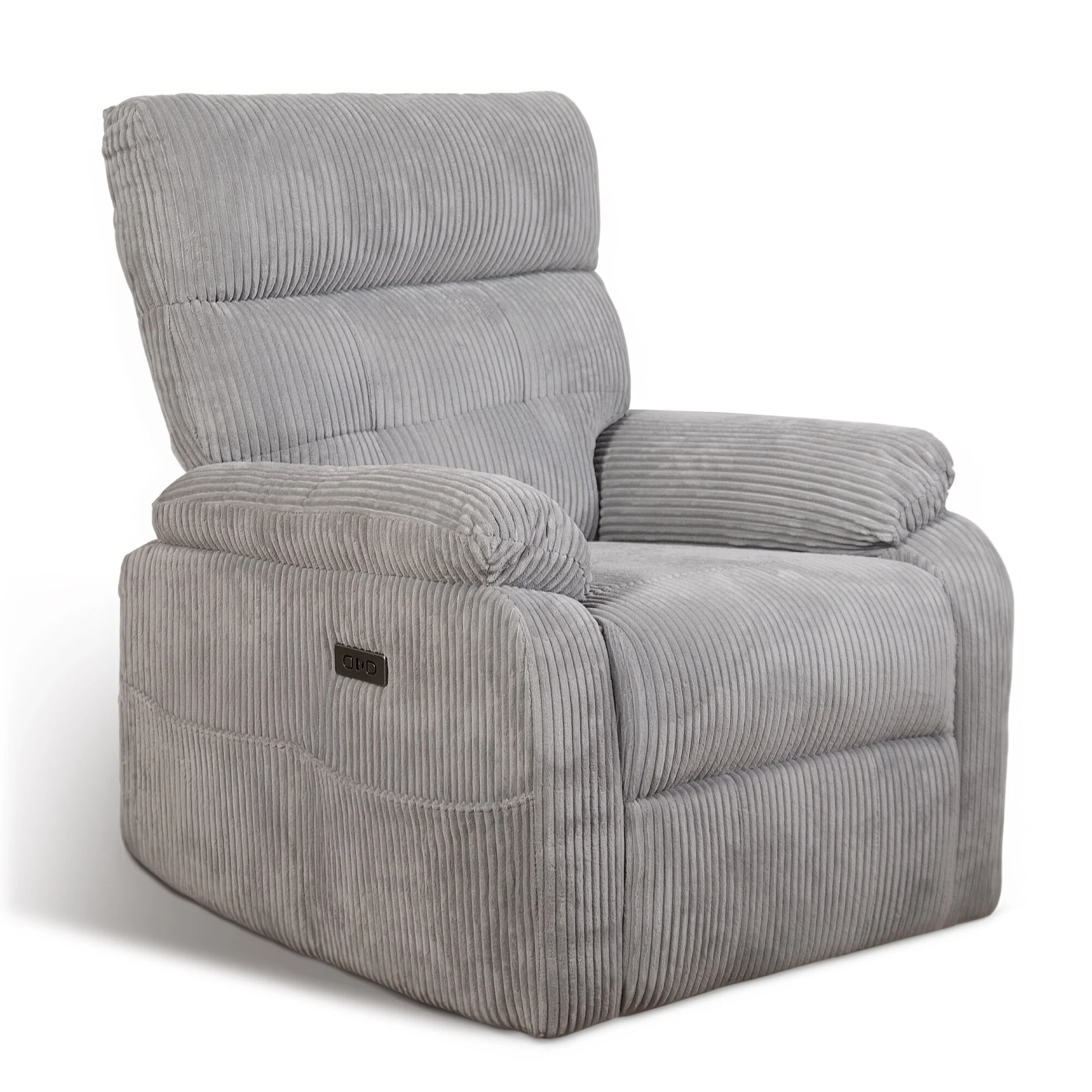 Electric Zero Gravity Recliner Chair with Charging Ports - Padded Reclining Chair with Side Pocket, Lumbar Support