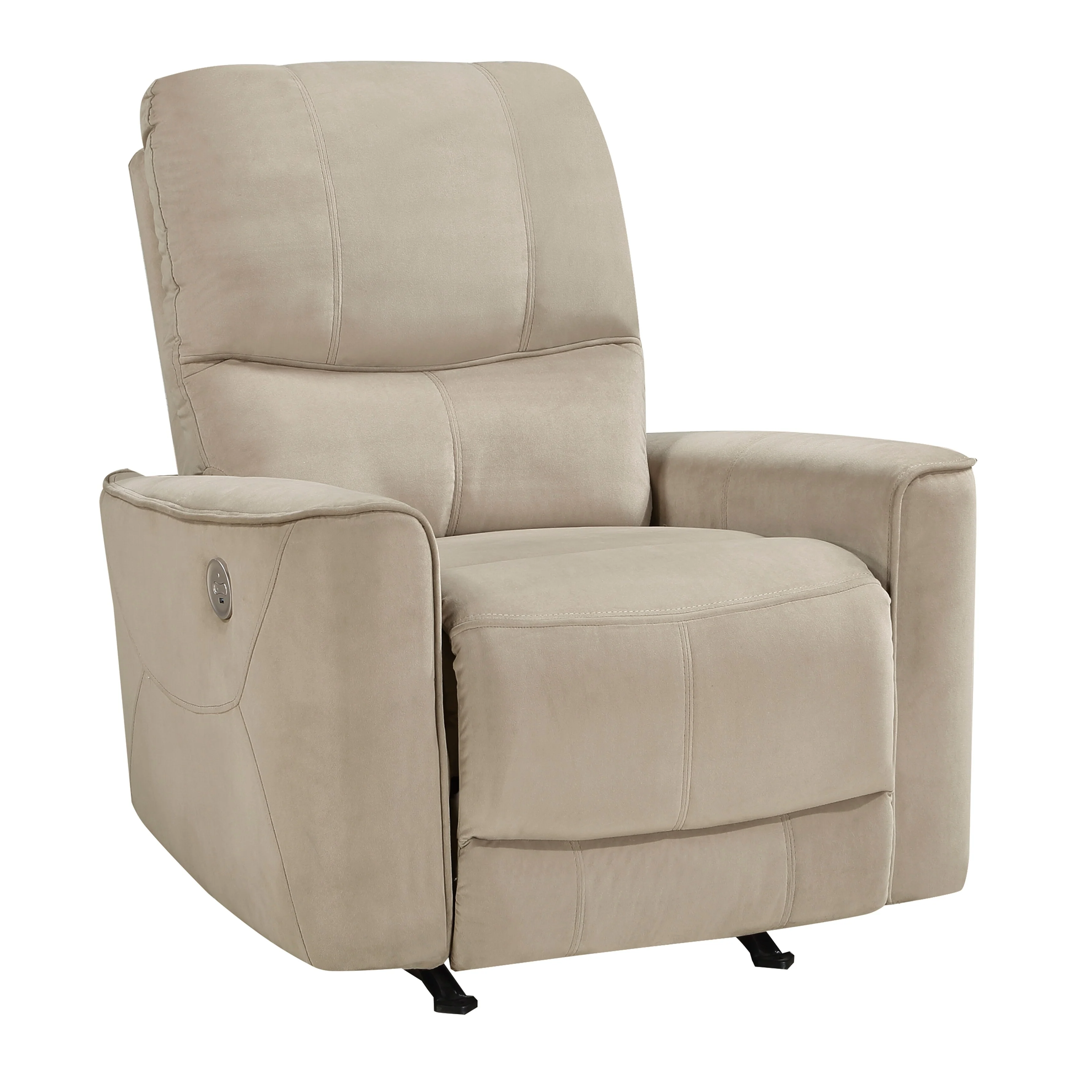 Ripon Velvet Power Rocker Reclining Chair
