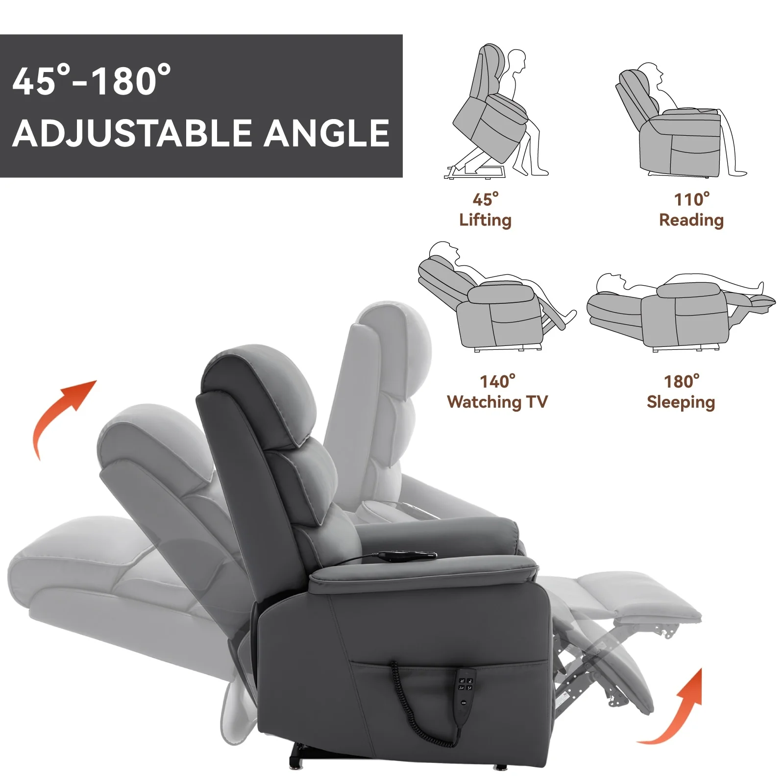 Power Lift Recliner Chair with Power-Remote