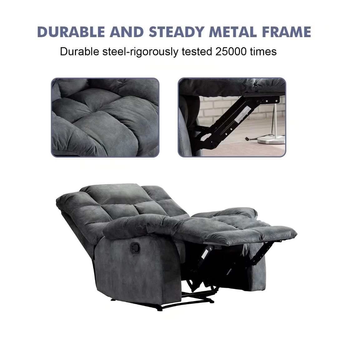 Manual Ergonomic Overstuffed Recliner Chair