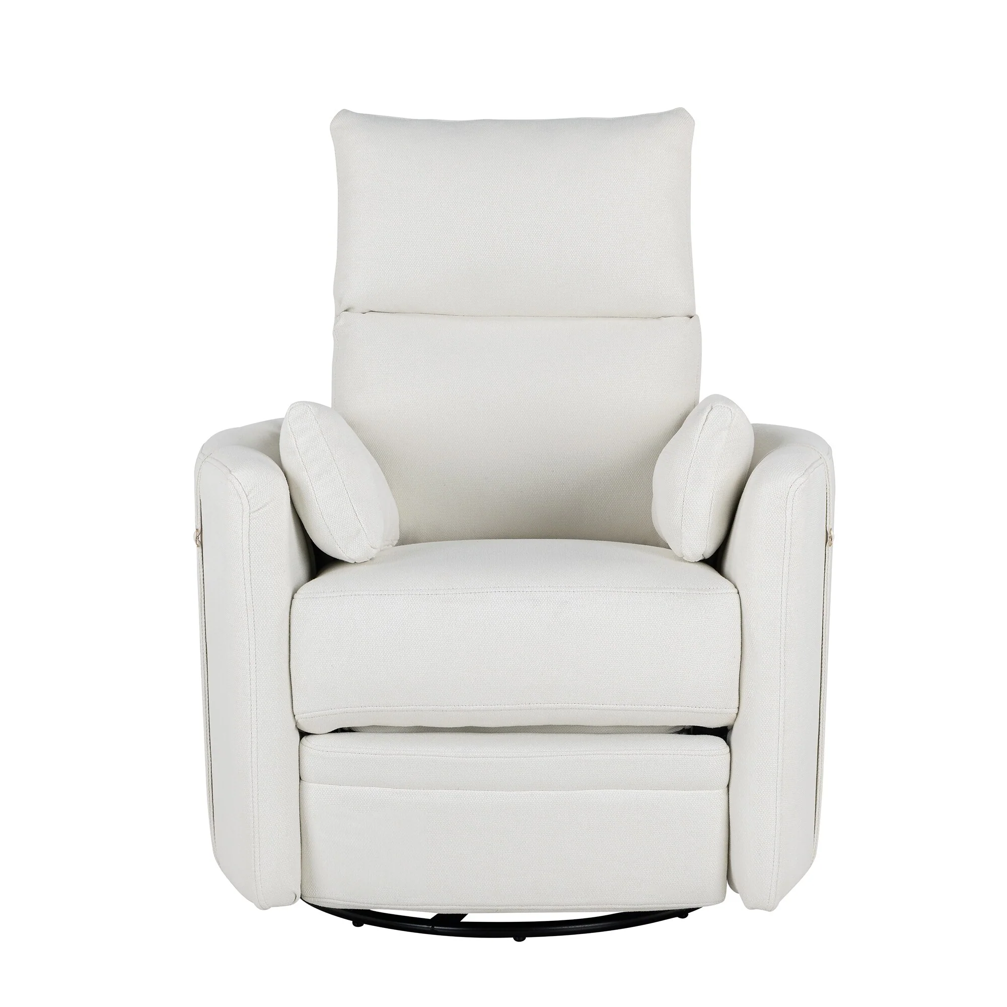 360�� Swivel Manual Recliner with Rocking & Adjustable Back
