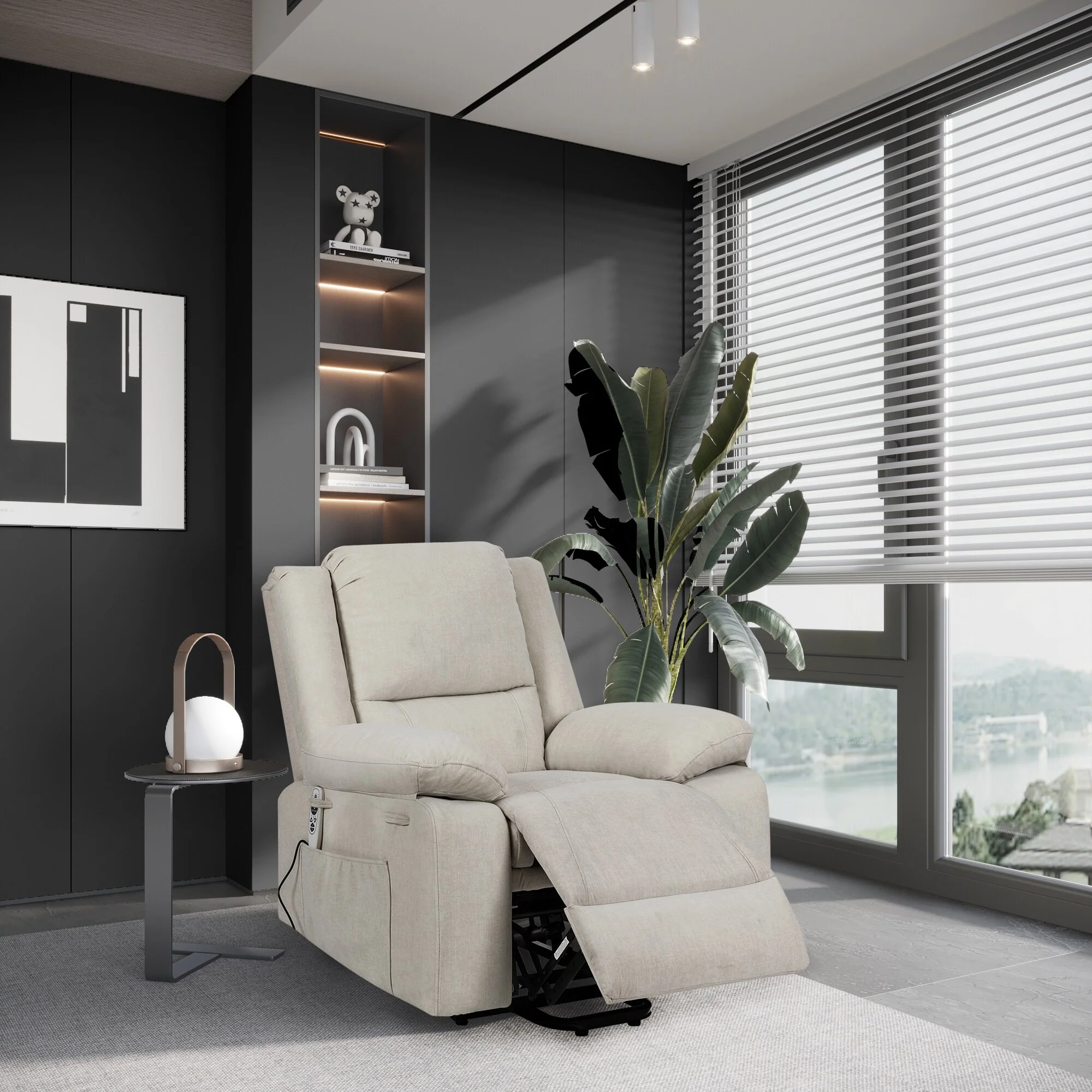 Lift Recliner Chair with Massage/Heat, Zero?Gravity & Remote (300?lb)