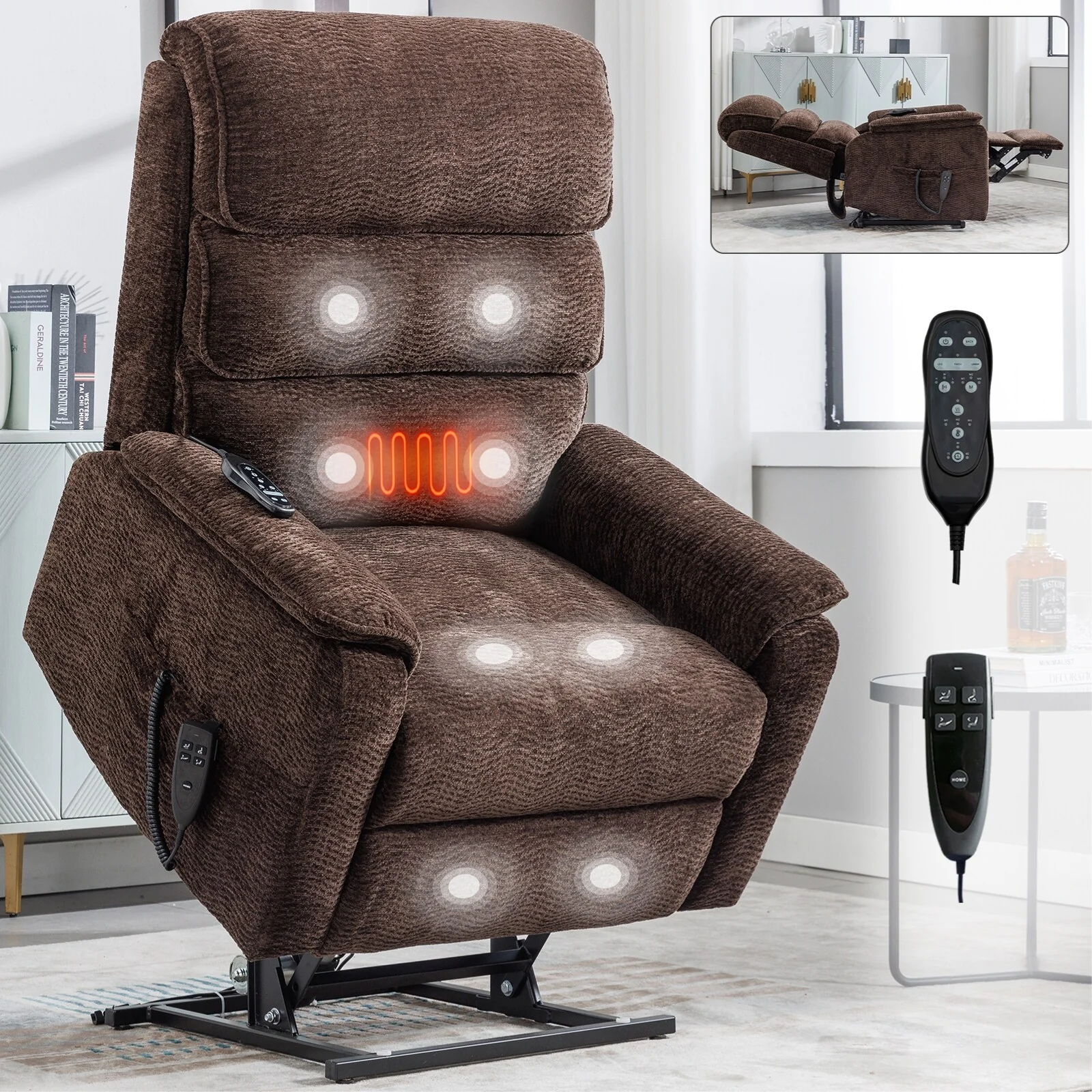 Power Lift Recliner Chair with Power-Remote