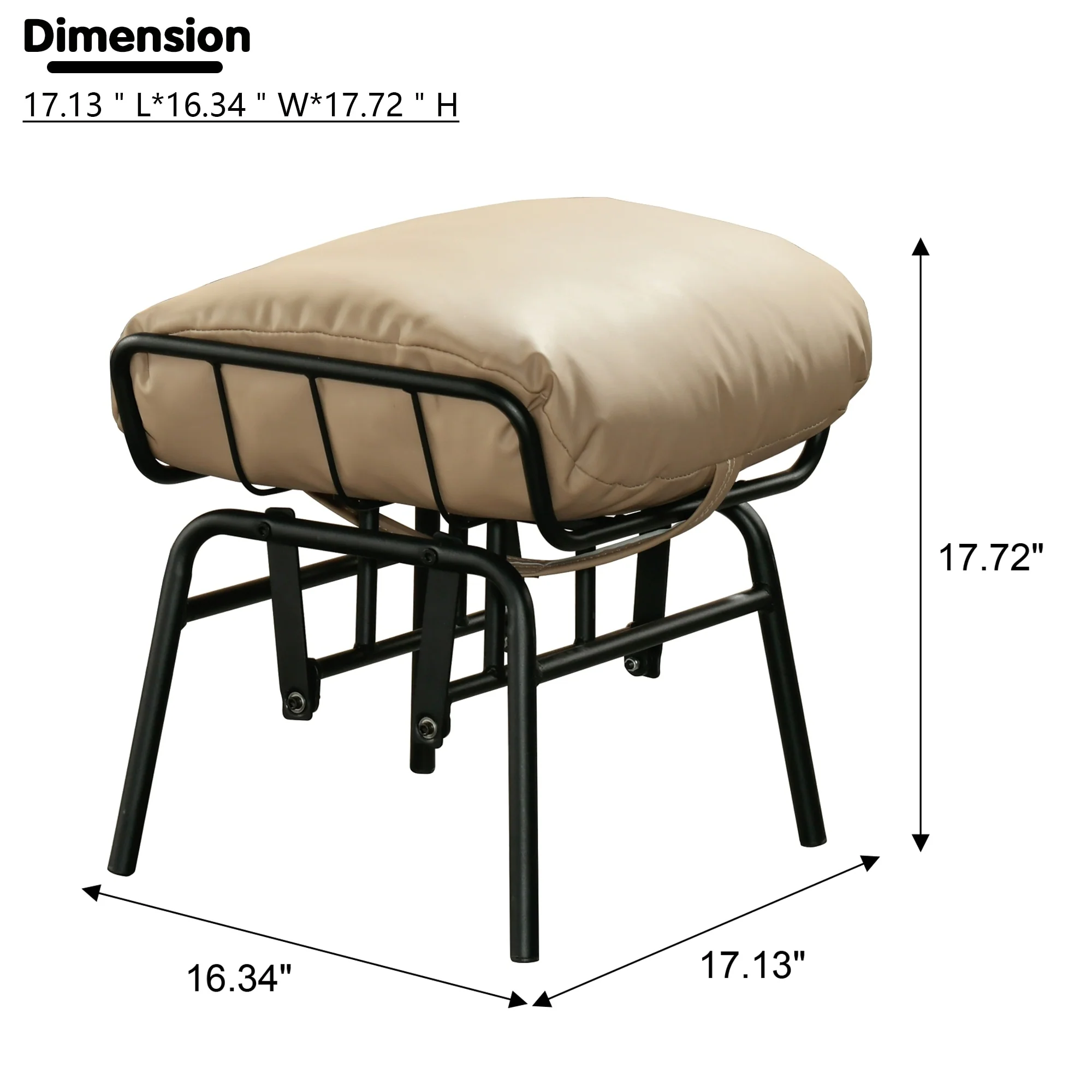 OVIOS Living Room Accent Chair Rocking Recliner Chair with Ottoman