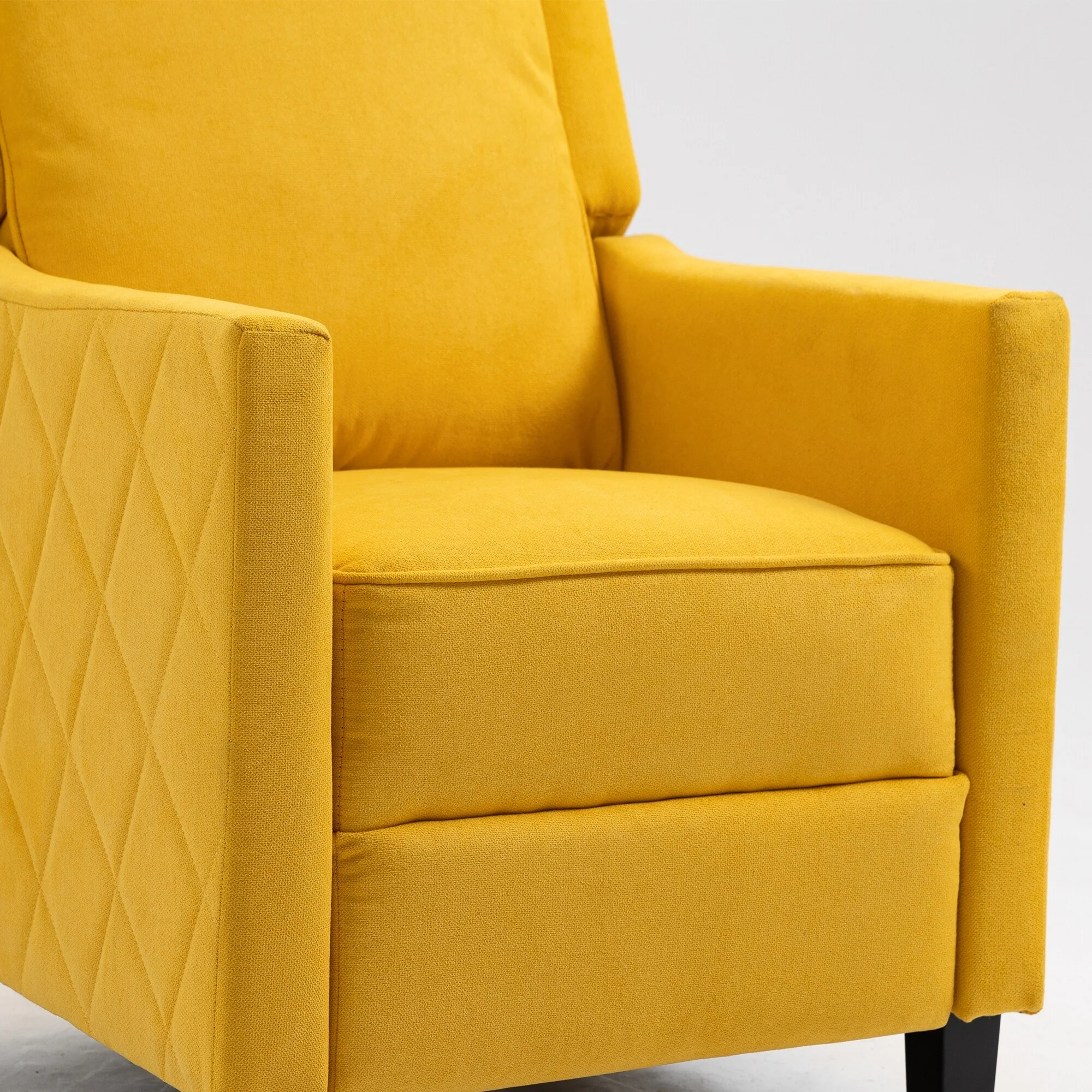 AVAWING Set of 2 Push Back Recliner Chair Linen Wing Back Chair