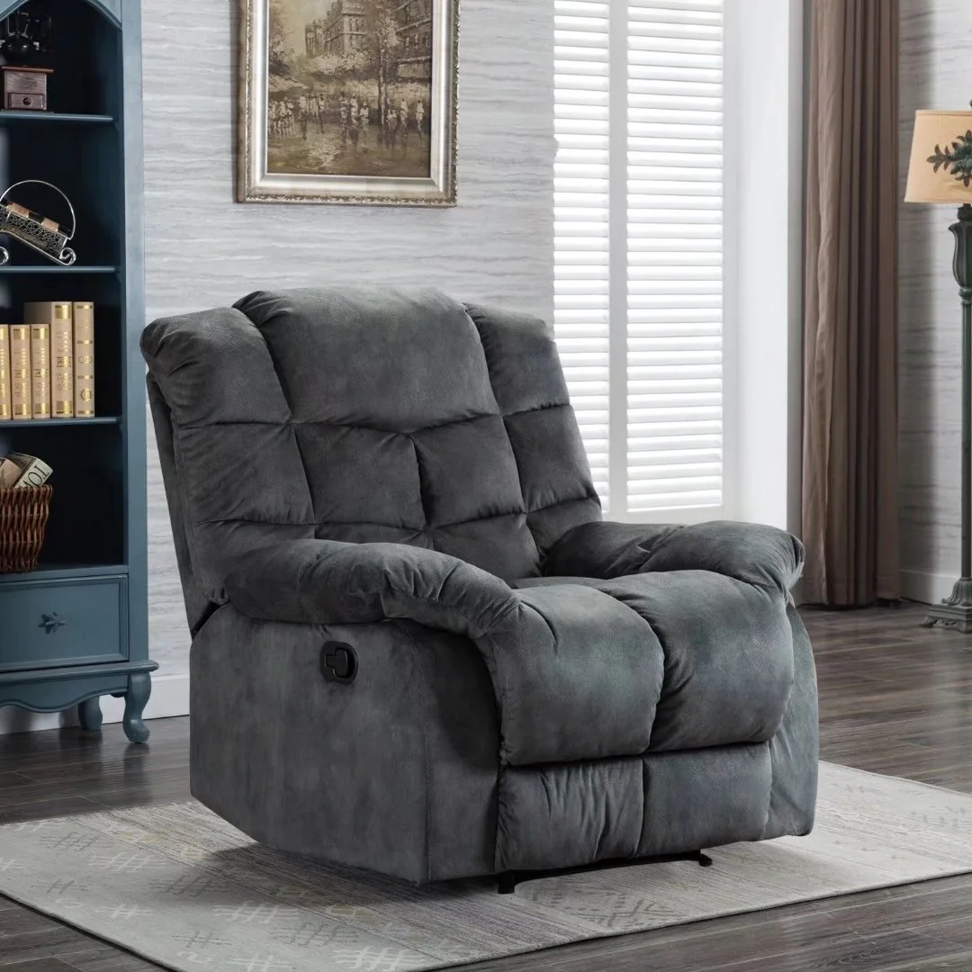 Manual Ergonomic Overstuffed Recliner Chair