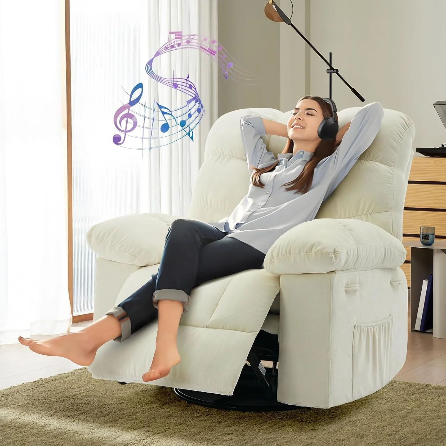 Rocking 360�� Swivel Rocker Chair