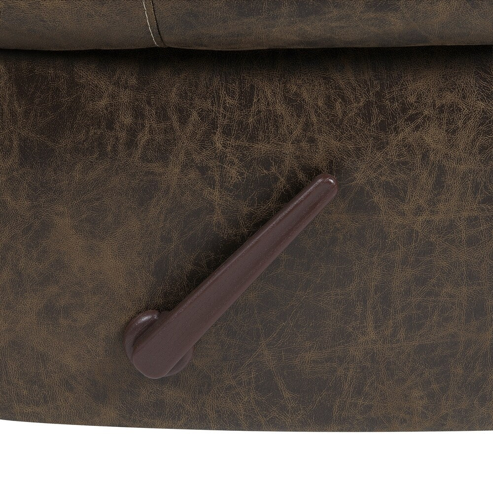 Copper Grove Dilsen Extra Large Rolled Arm Wall Hugger Recliner Chair