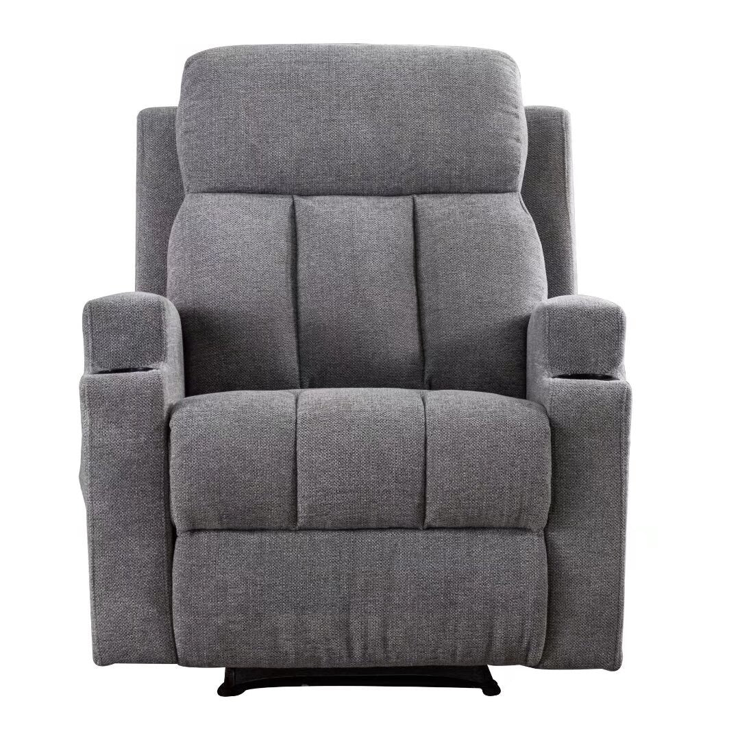 Massage Recliner and Manual Singles Sofa with Remote control