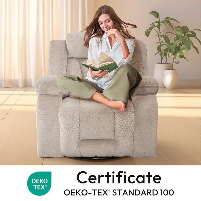 Rocker and Swivel Upholstered Recliner