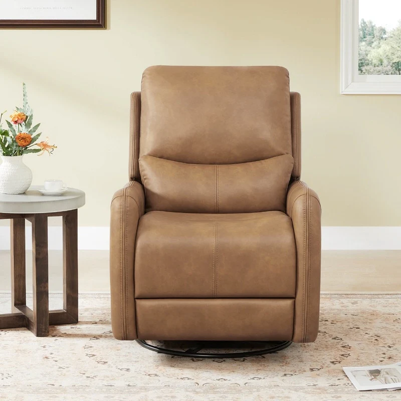 Adalyn Power Swivel Glider Recliner with Lumbar Pillow