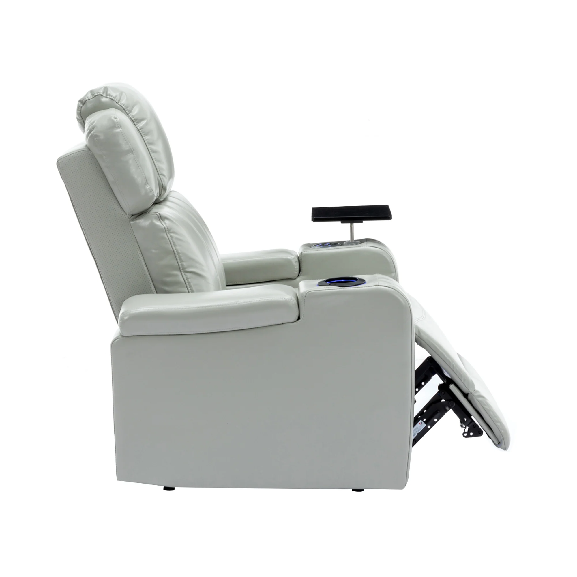 Power Recliner Chair with Cooling Cup Holder, Bluetooth & Tray Table