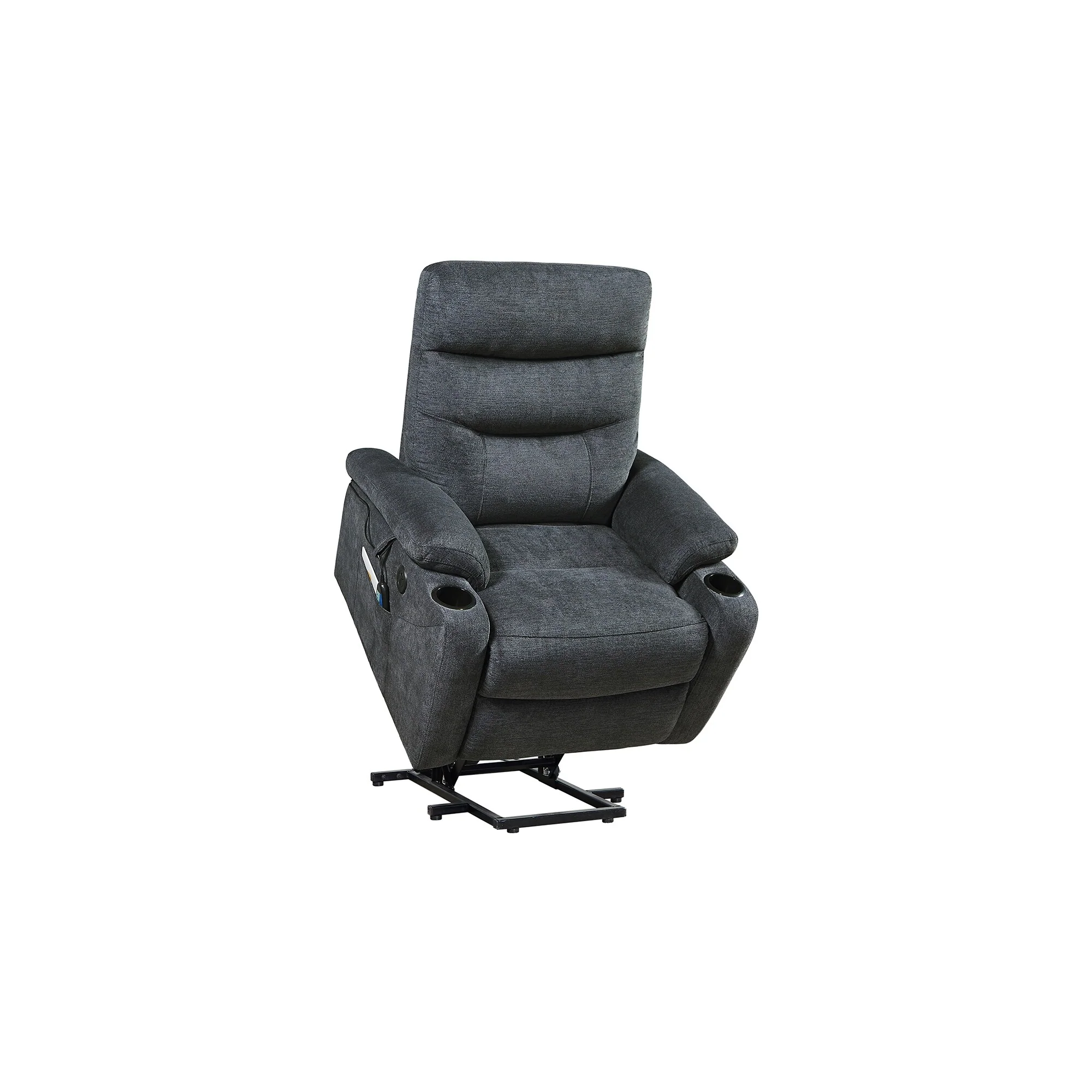 Electric Lift Massage Recliner with Lumbar Heat, 350?lbs & 45��-165�� Recline