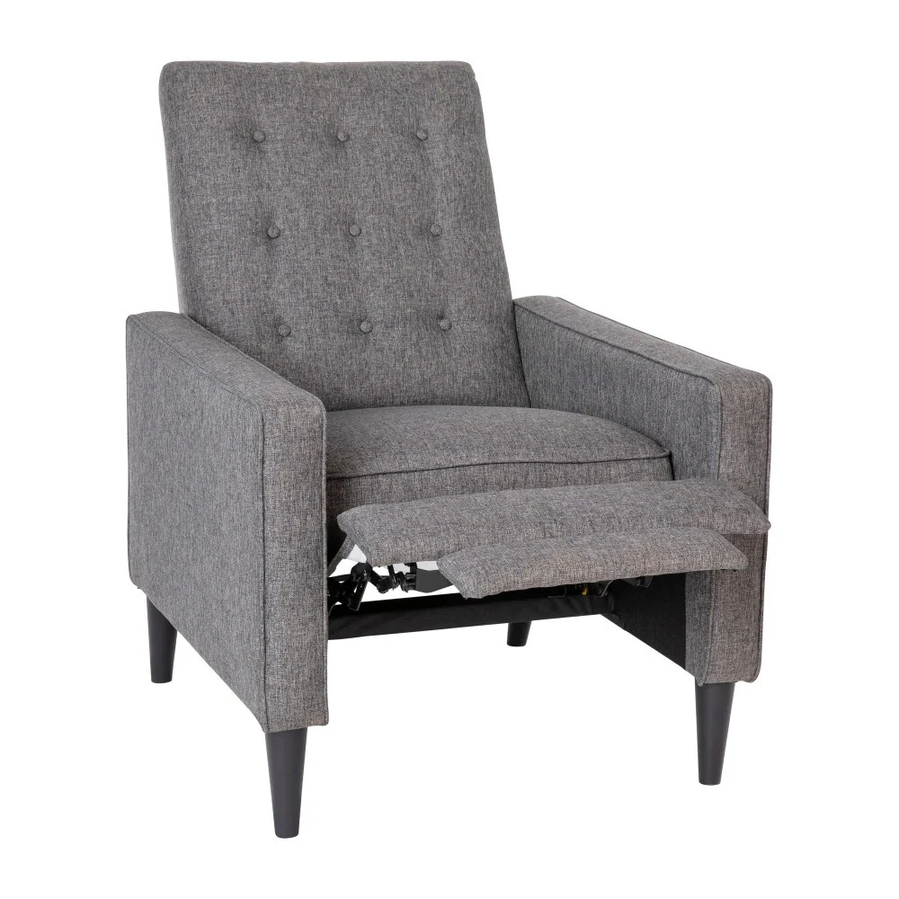 Pushback Recliner with Button Tufted Back