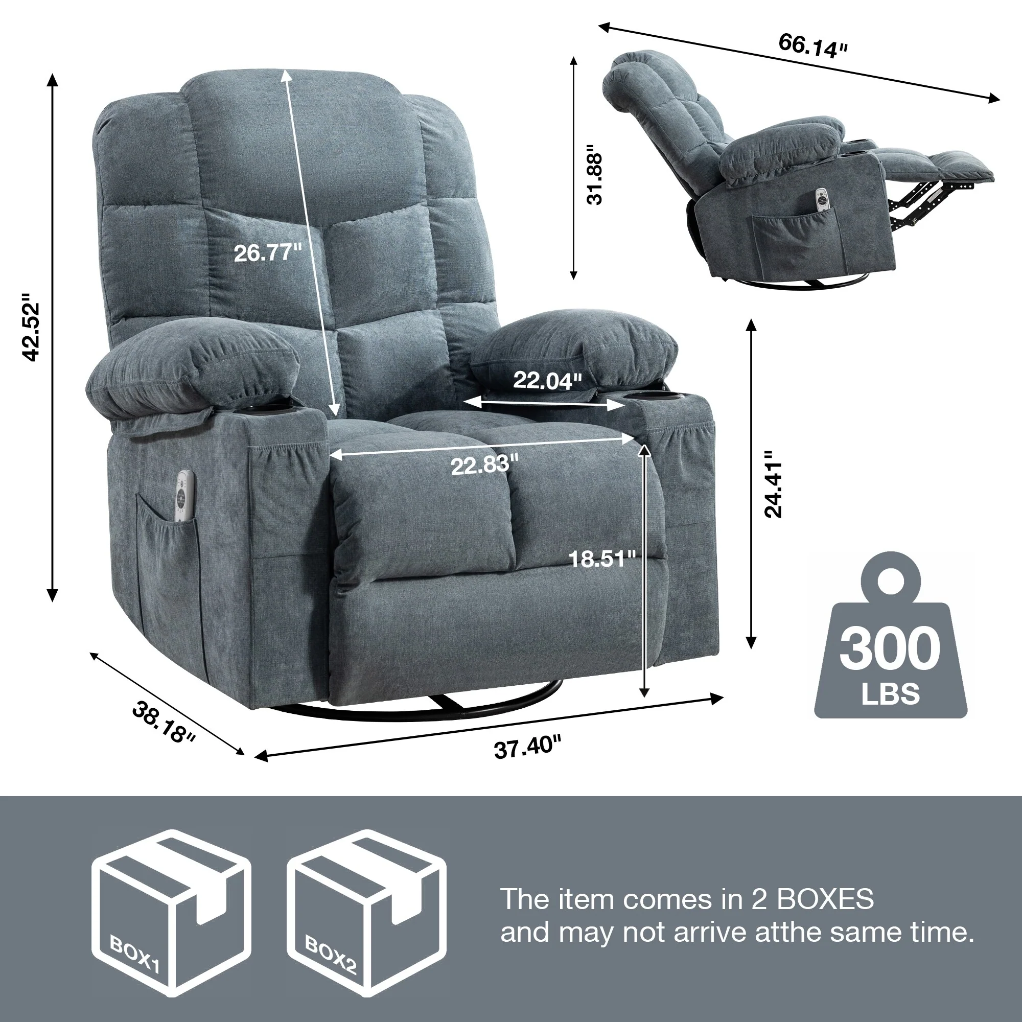 Massage Rocker Recliner Chair Rocking Chairs
