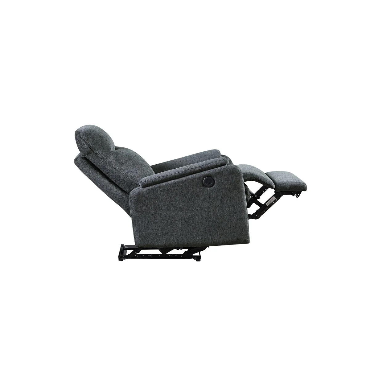 Kai Modern Blue Contemporary Power Recliner with Charger