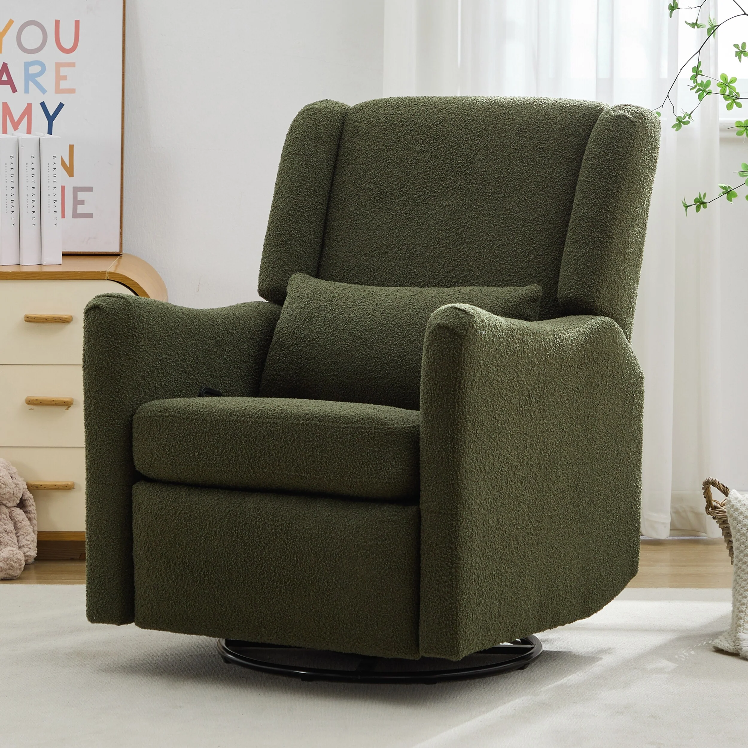 29.5'' Wide Wingback Swivel Rocker Recliner Chair