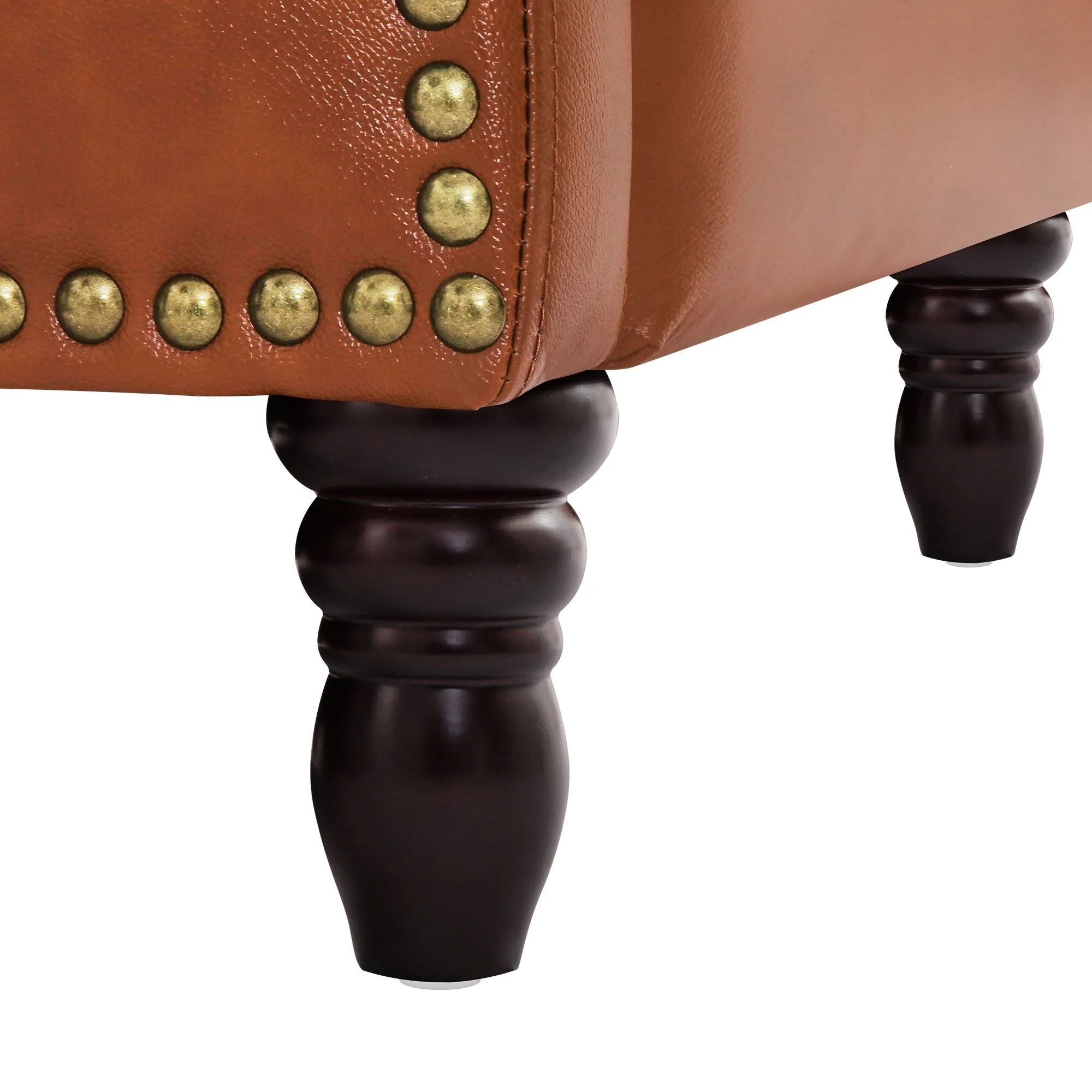 COZYMAN Modern Genuine Leather Push Back Recliner Adjustable Recliner Chair with 3-Position Seat