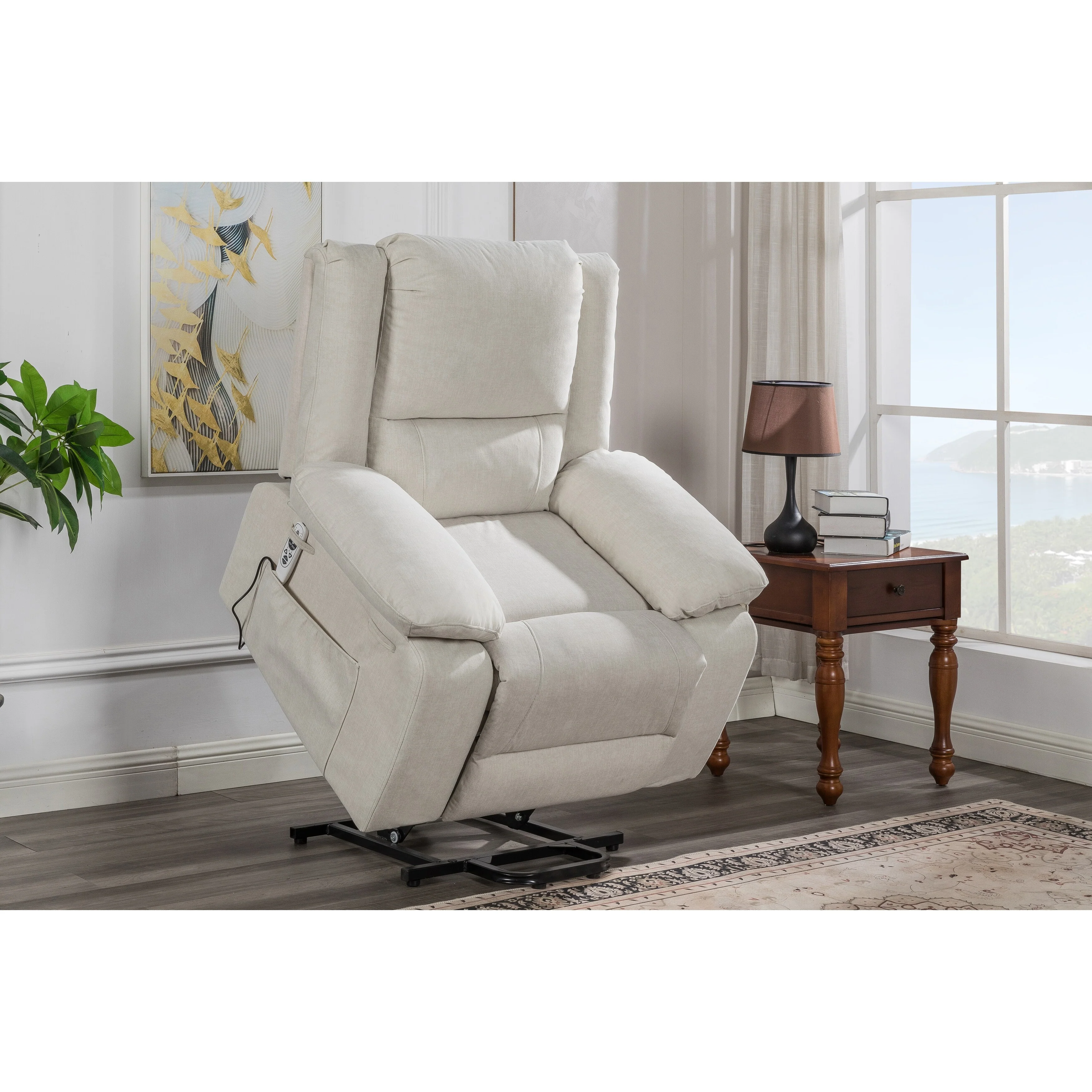 Lift Recliner Chair with Massage/Heat, Zero?Gravity & Remote (300?lb)