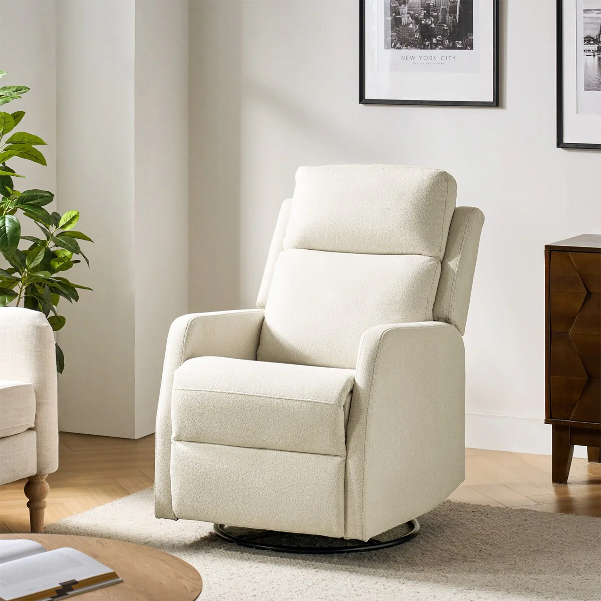Julian Modern Swivel Rocker Manual Recliner by HULALA HOME