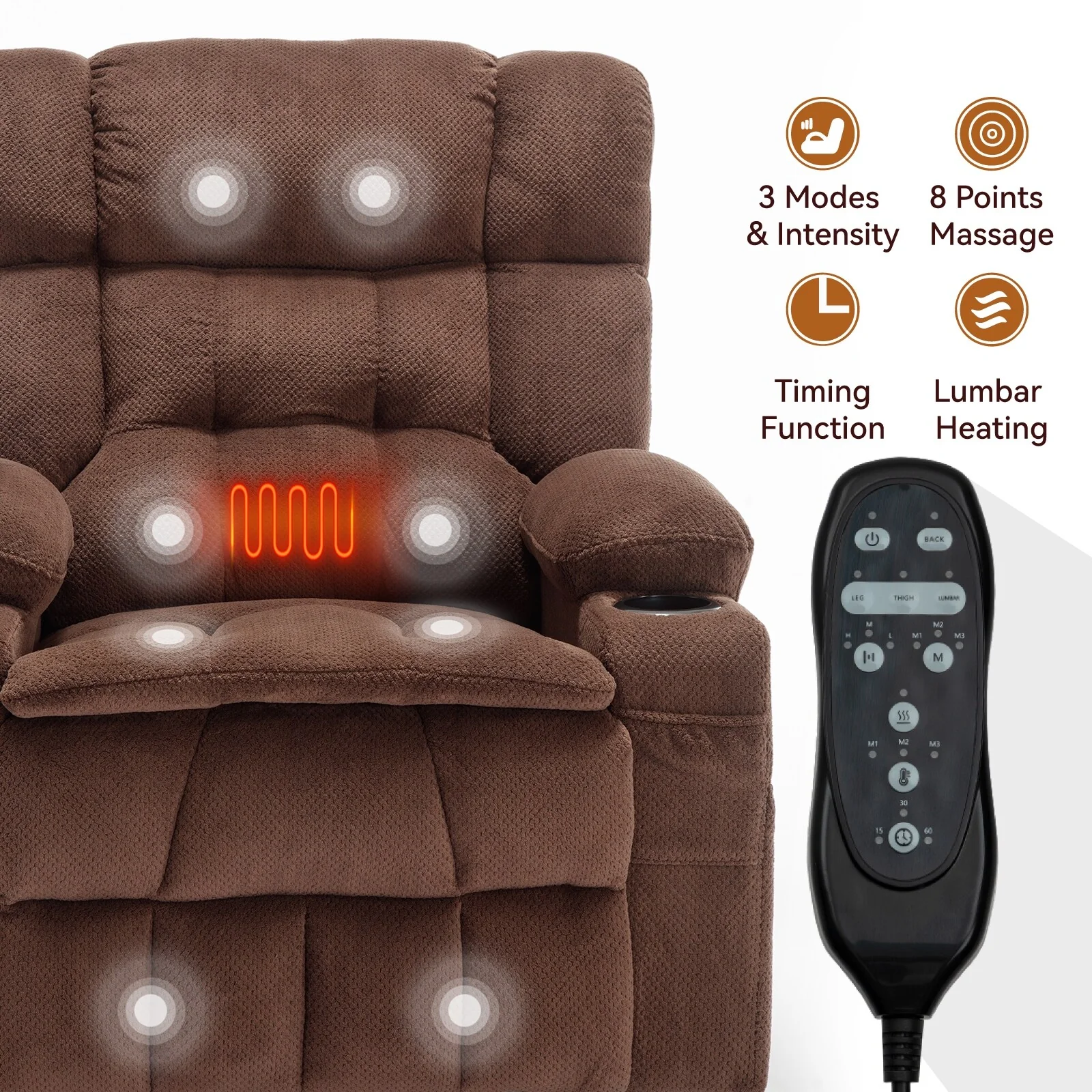 Chenille Power Lift Recliner Chair