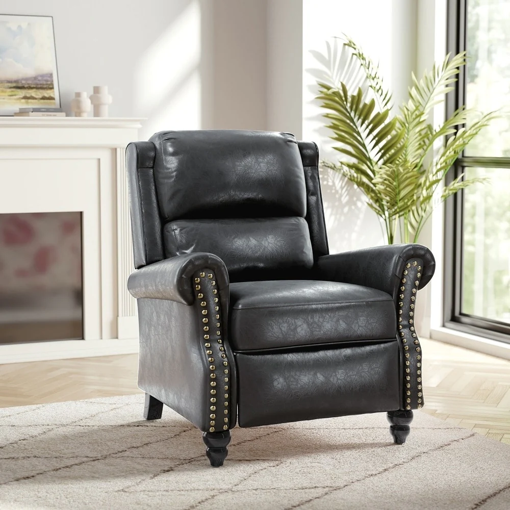Modern Padded Seat Recliner Chair with PU Leather