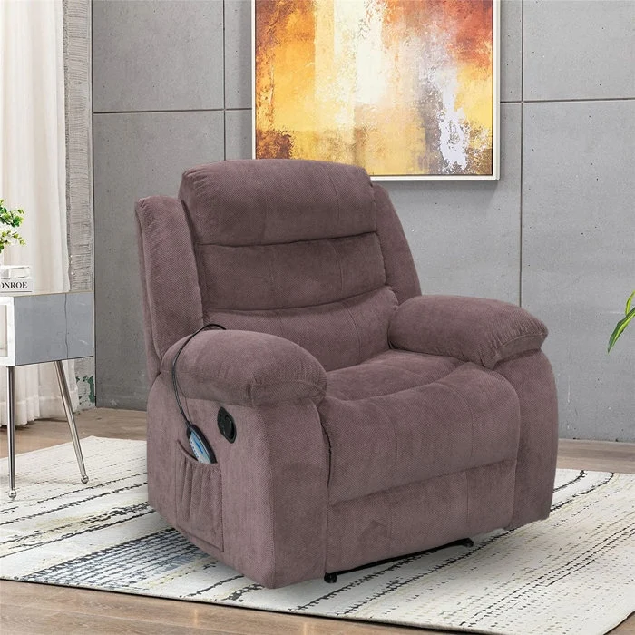 Super Soft Manual Heated and Massage Recliner Chair