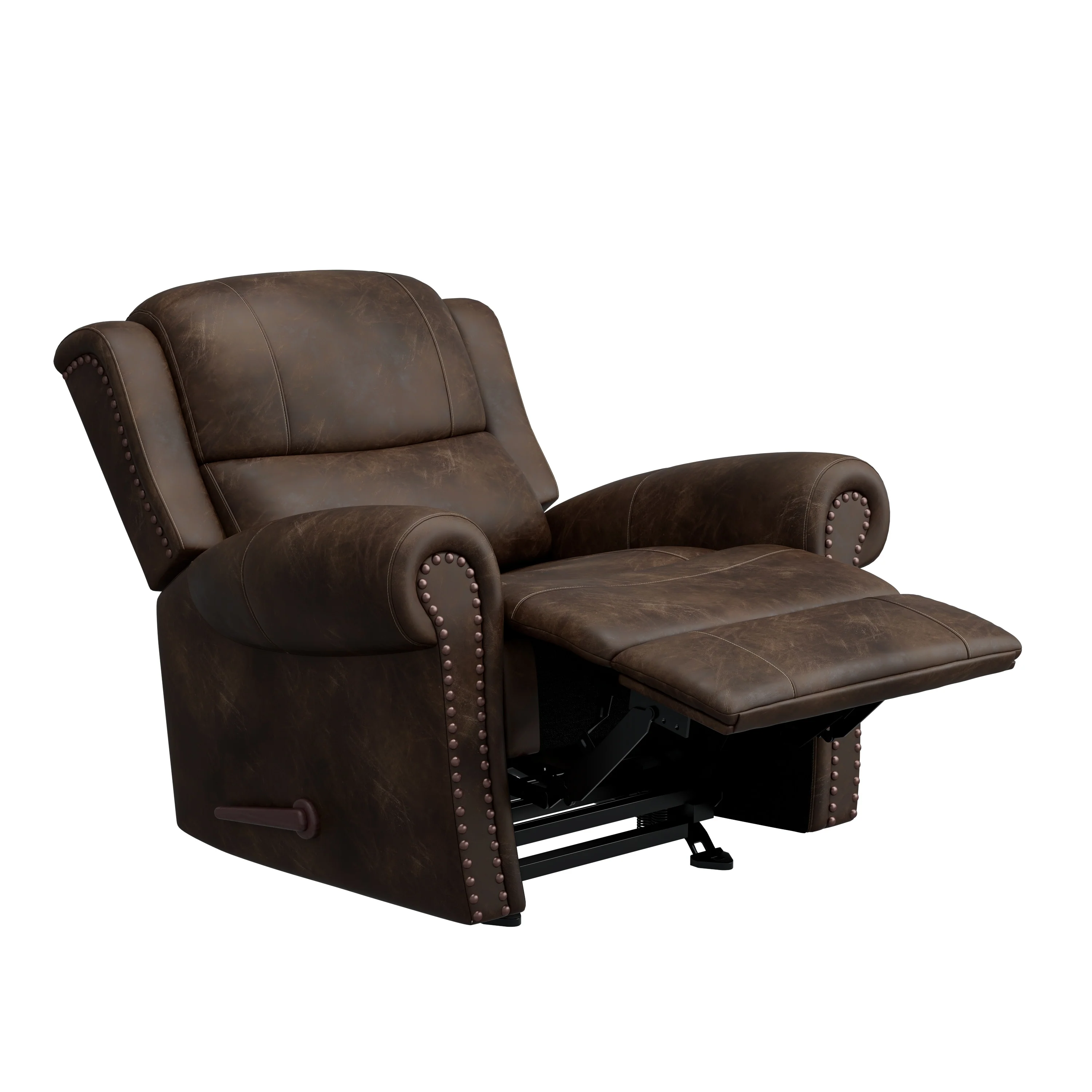Copper Grove Dilsen Extra Large Rolled Arm Rocker Recliner Chair