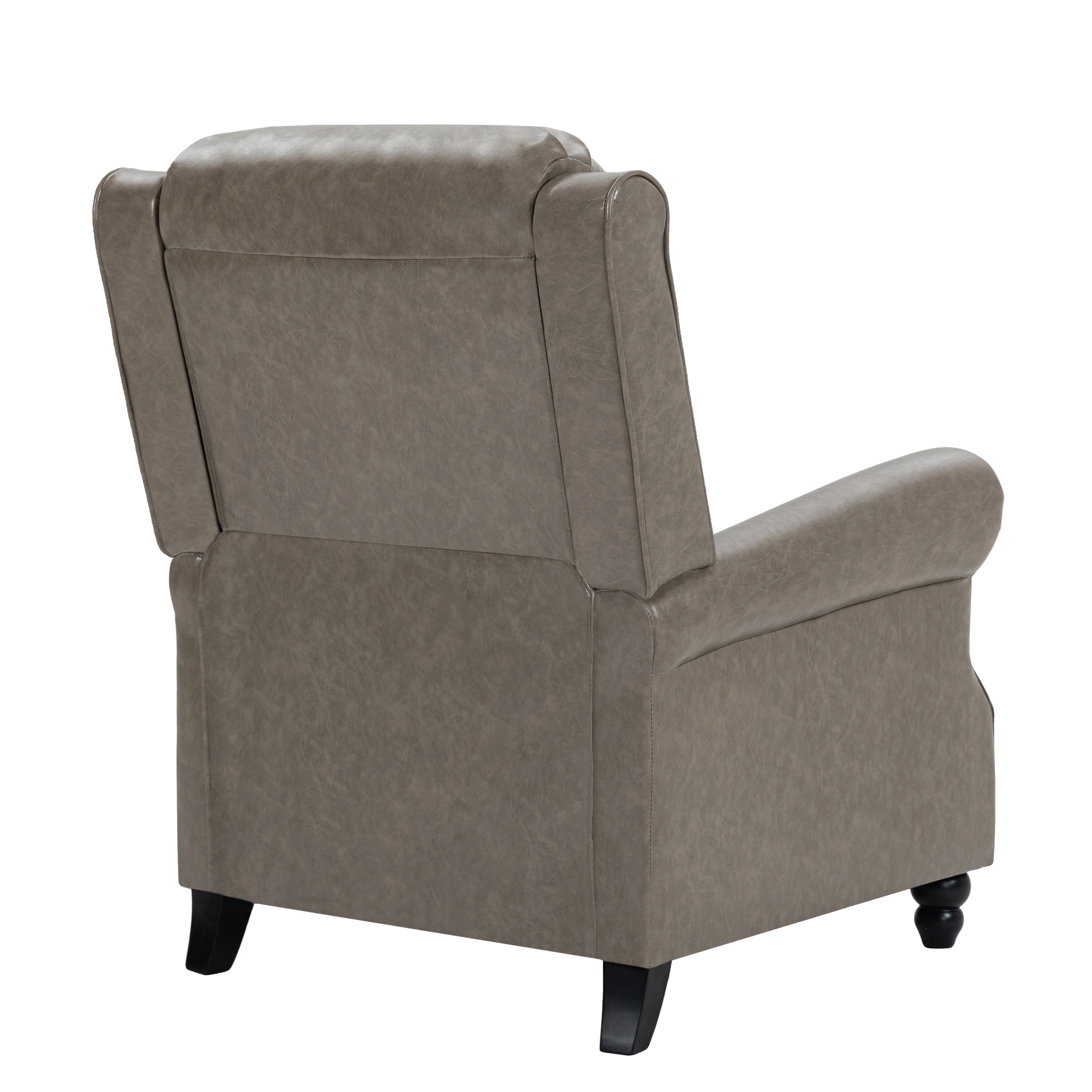 2 Set Manual Pushback Recliner Chair with Nailhead Trim