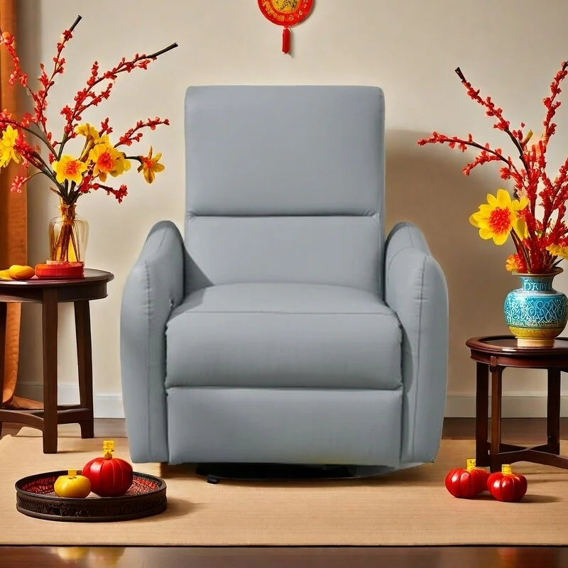 Electric PU Leather Reclining Armchair with USB & Type-C Ports, 330 LBS Capacity, Comfortable for Small Spaces