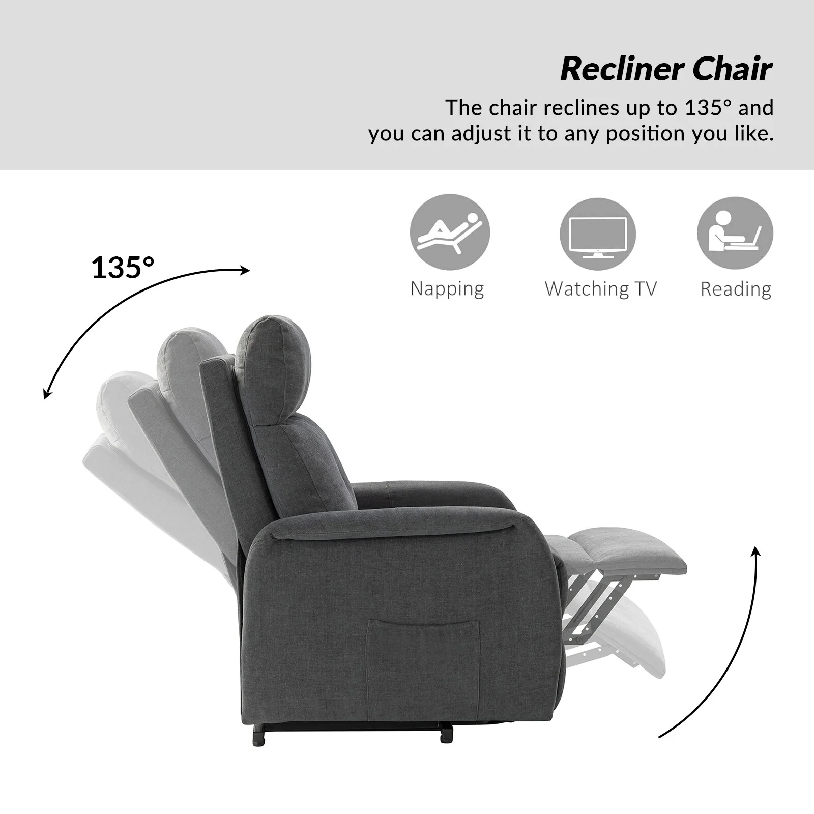 Elisa Power Remote Lift Assist Recliner with Metal Base